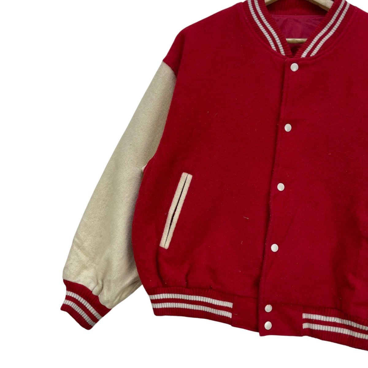 WWE × WWF Japanese Brand Varsity Jacket Size US M / EU 48-50 / 2 - 4 Thumbnail