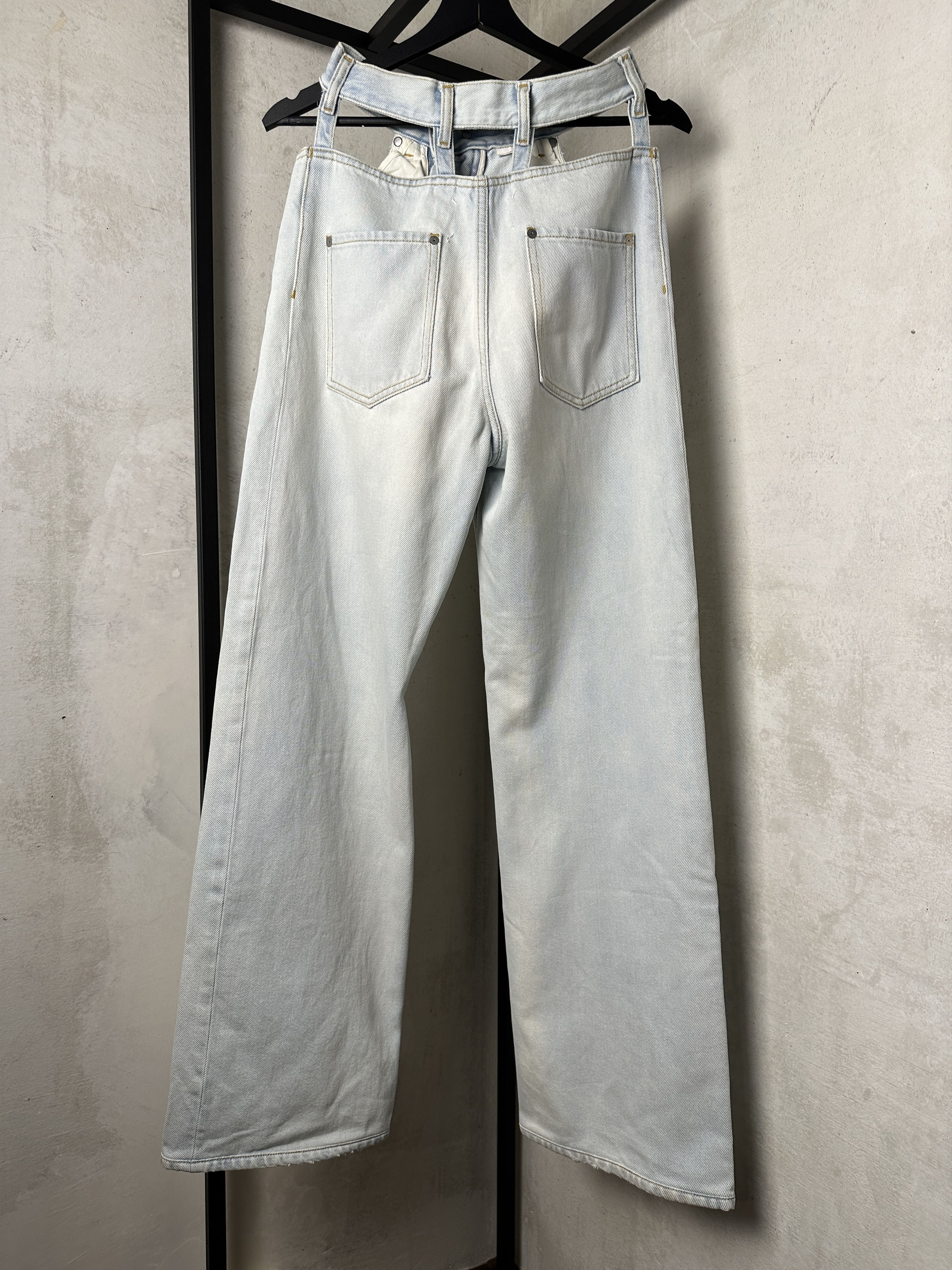 Maison Margiela Maison Margiela Cut Out Wide Leg Jeans Size 26" / US 2 / IT 38 - 8 Thumbnail