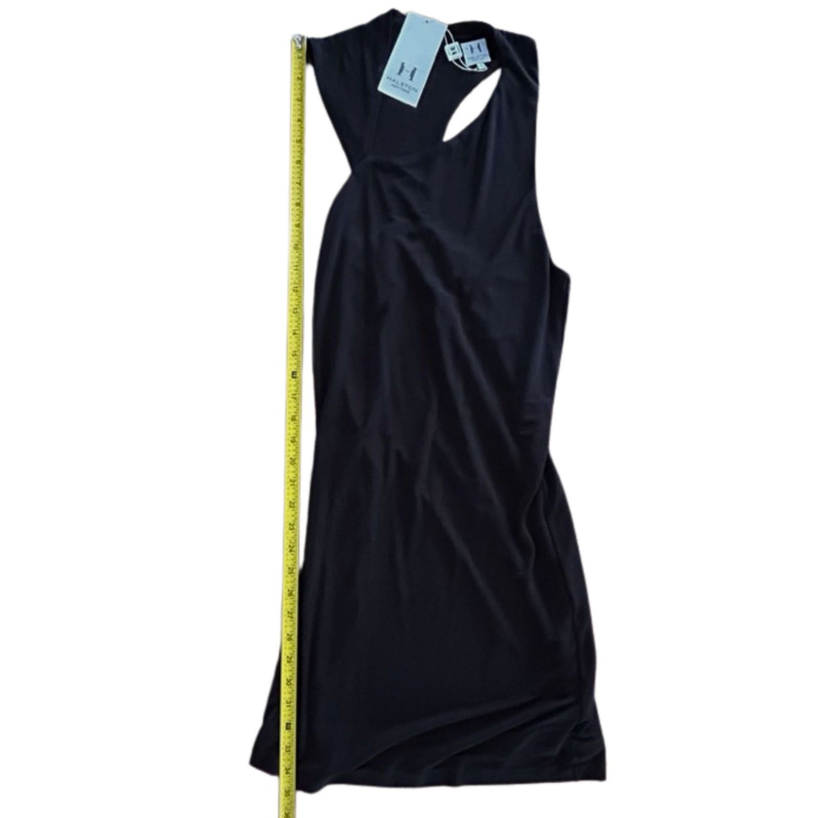 Halston Heritage Halston Heritage Black Asymmetric One-Shoulder Dress Size XS / US 0-2 / IT 36-38 - 6 Thumbnail