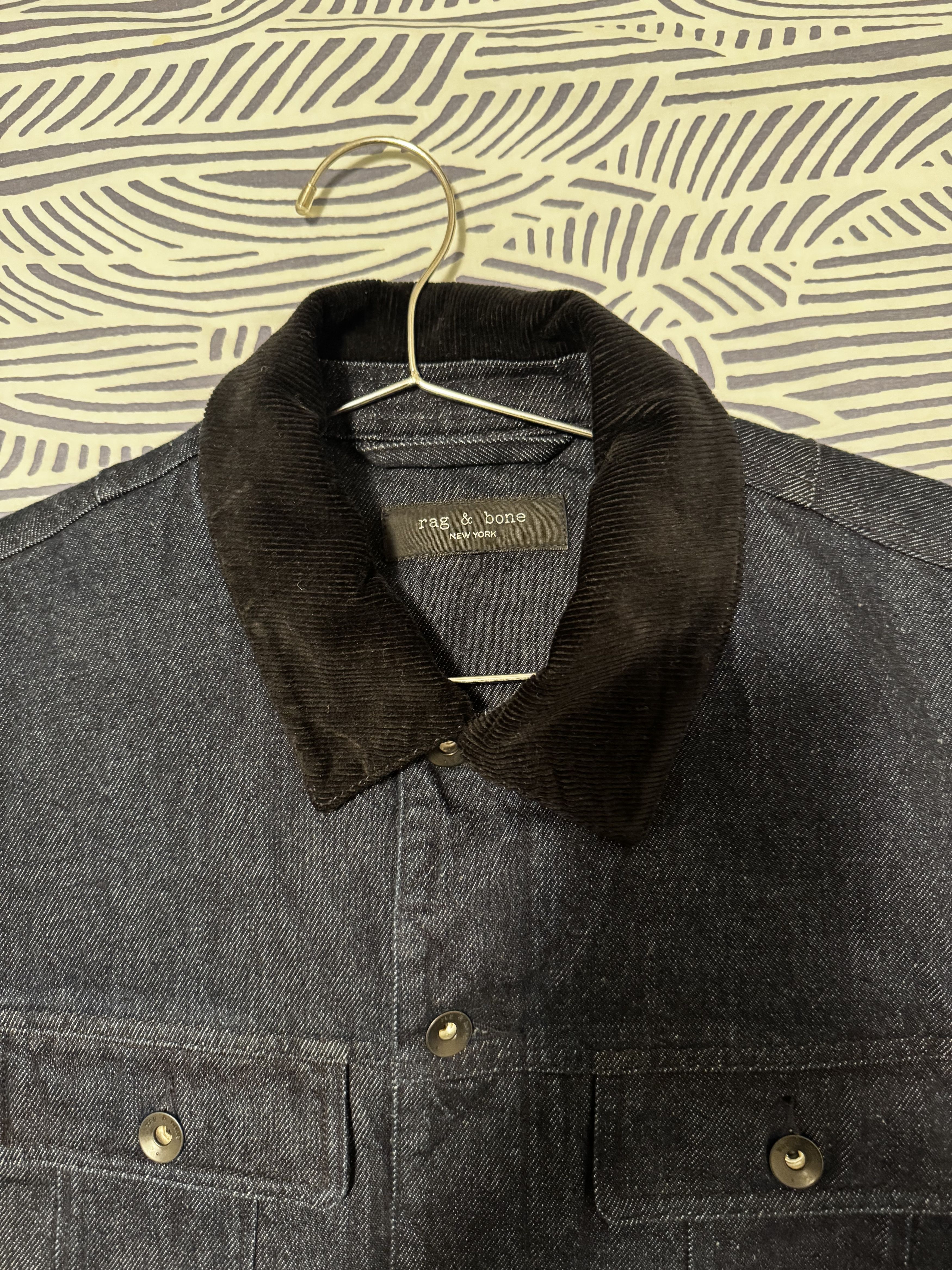 Rag & Bone Rag and Bone Indigo Dye Denim Trucker Jacket Size US L / EU 52-54 / 3 - 3 Thumbnail