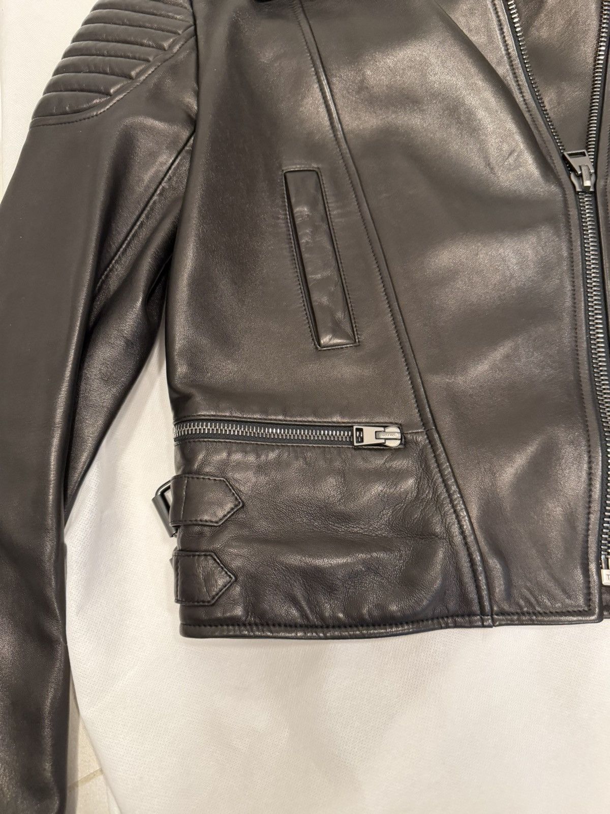 Tom Ford TOM FORD Leather Jacket Sz 42 Size M / US 6-8 / IT 42-44 - 2 Thumbnail