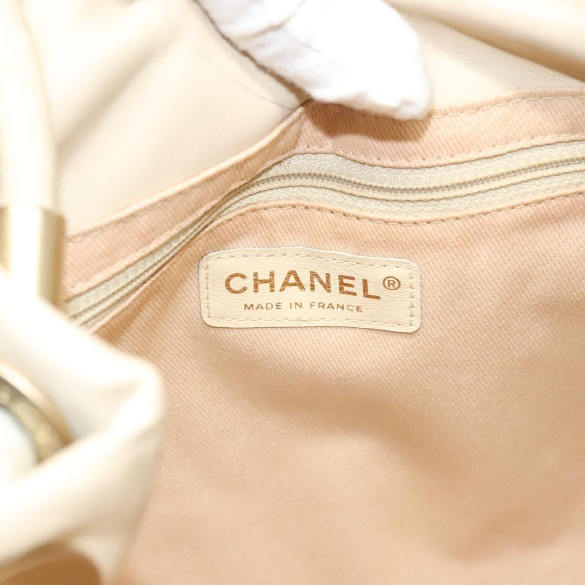 Chanel CHANEL Camelia Tote Bag Leather Beige CC Size ONE SIZE - 16 Thumbnail