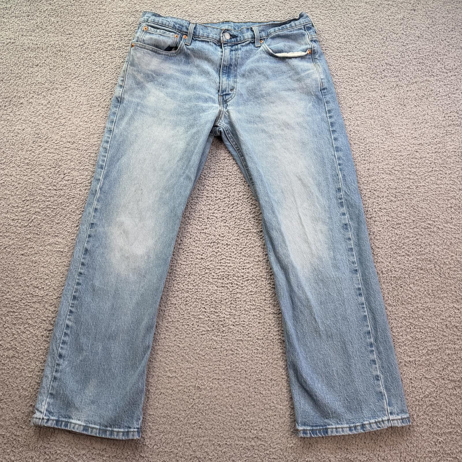 Levi's Levis 569 Loose Straight Jeans Light Wash Baggy Fit 34x30 Size US 34 / EU 50 - 1 Thumbnail