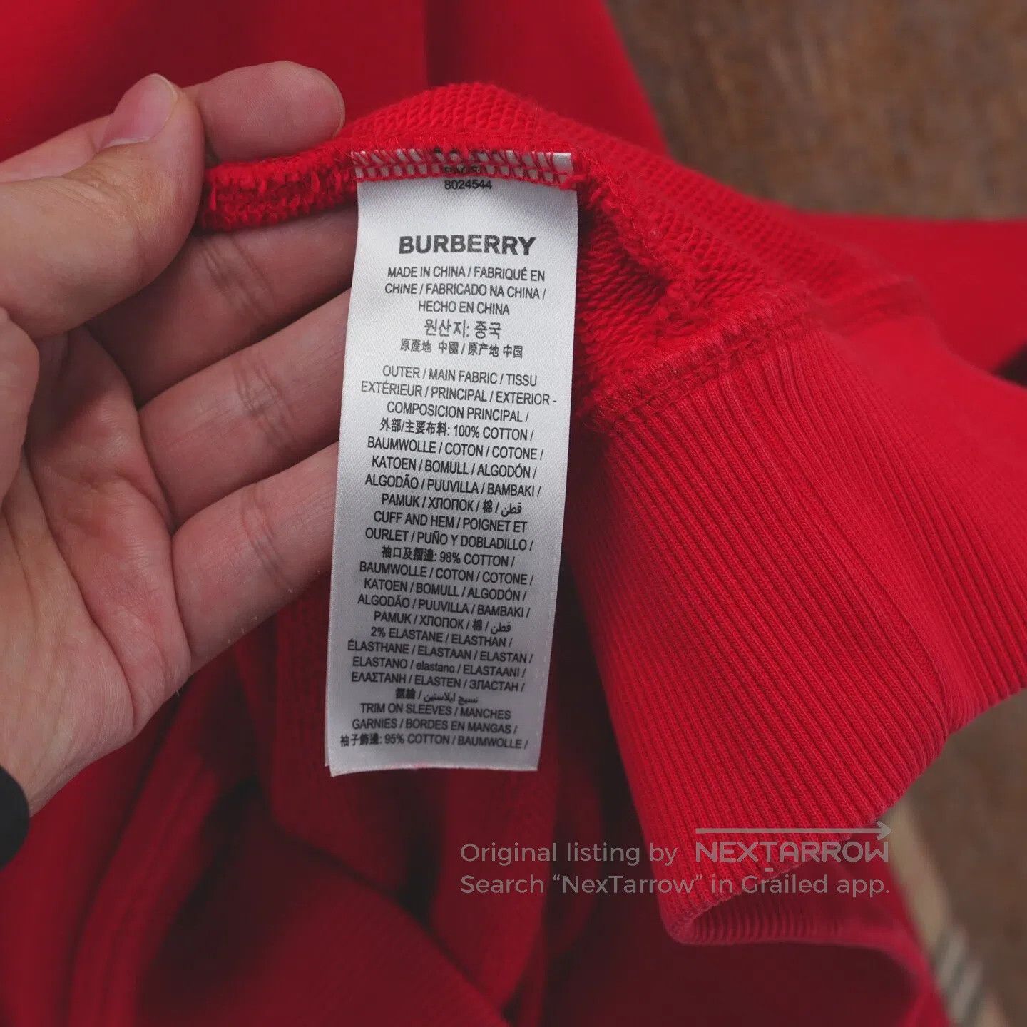 Burberry Burberry Arm-checkered red zipper hoodie Size XS / US 0-2 / IT 36-38 - 4 Thumbnail