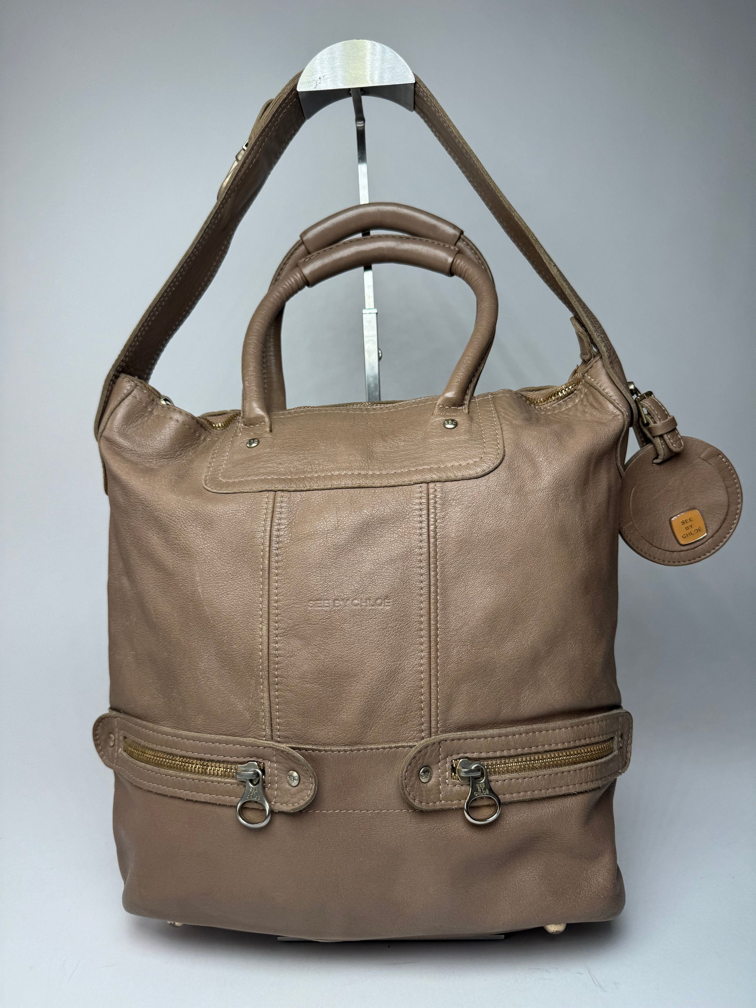 Chloe Vintage Leather 2Way Handbag Brown Size ONE SIZE - 1 Thumbnail