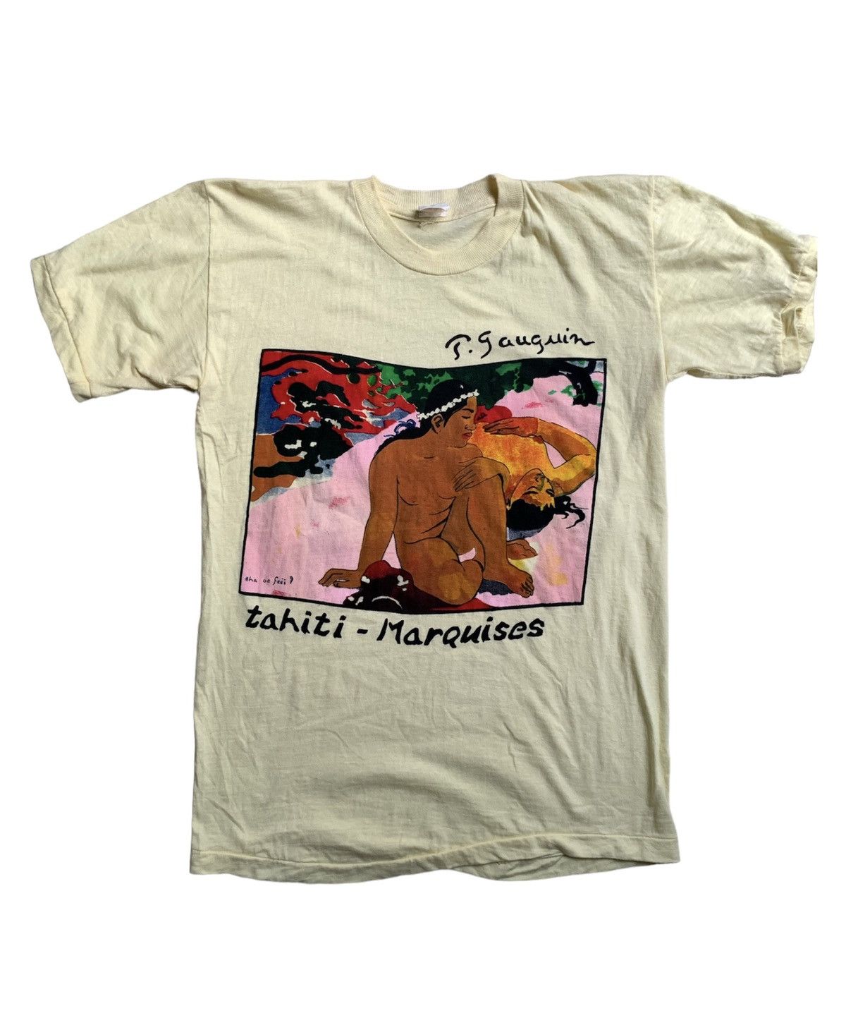 Vintage Rare Paul Gaughin Art “Are You Jealous?” Tee Size US L / EU 52-54 / 3 - 1 Thumbnail