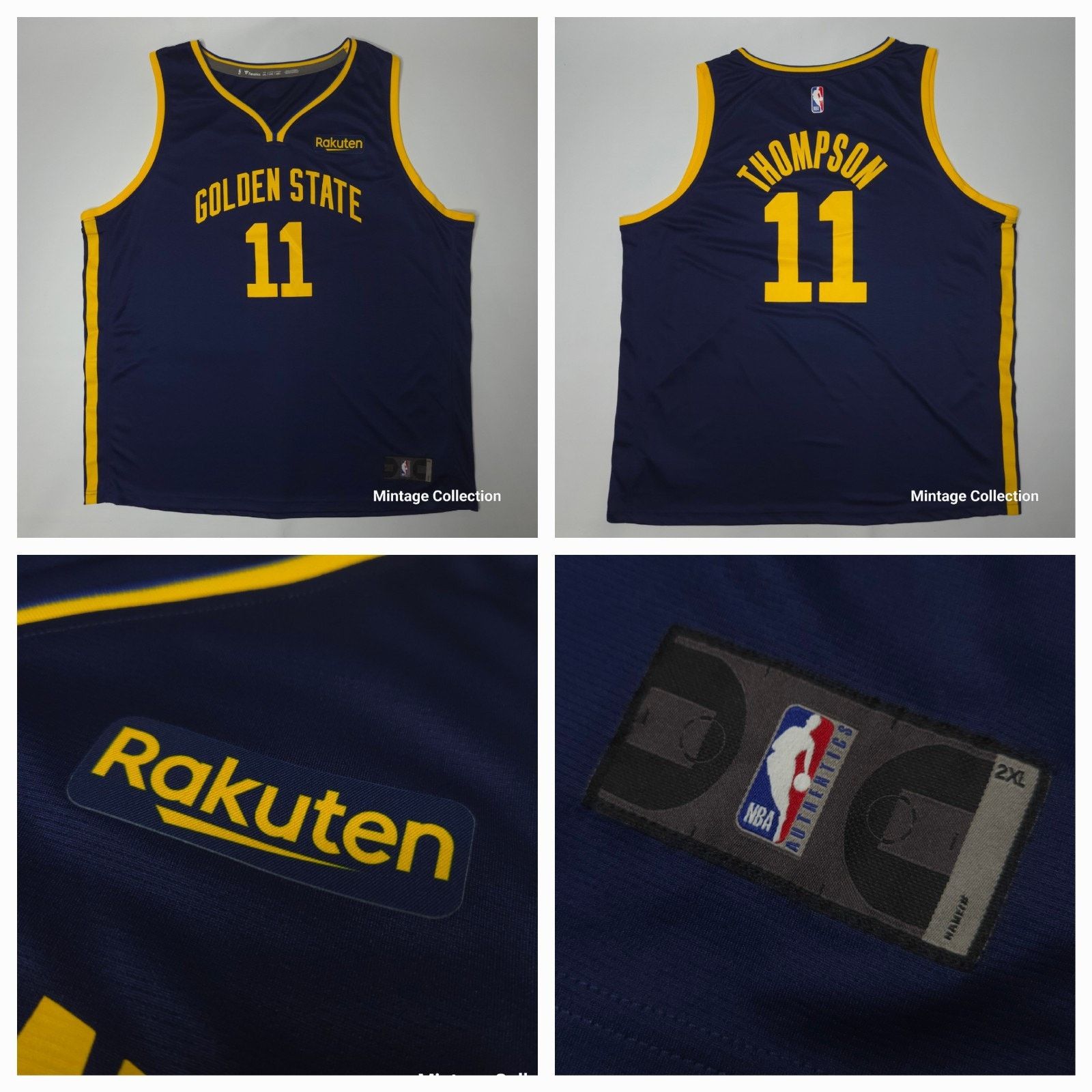 Klay Thompson #11 Golden State Warriors Rakuten Jersey XXL