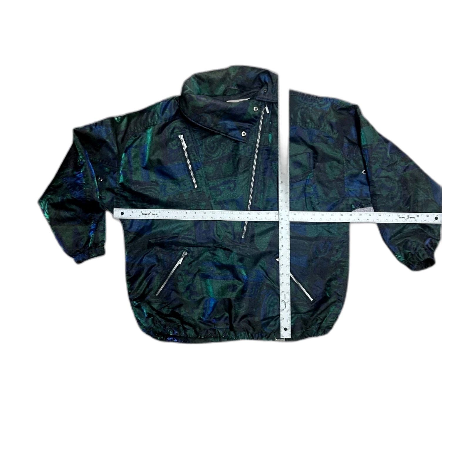 Vintage NILS Vtg. Blue Ski Jacket Size 8 Womens Pockets Shiny Metall Size US XXS / EU 40 - 5 Thumbnail
