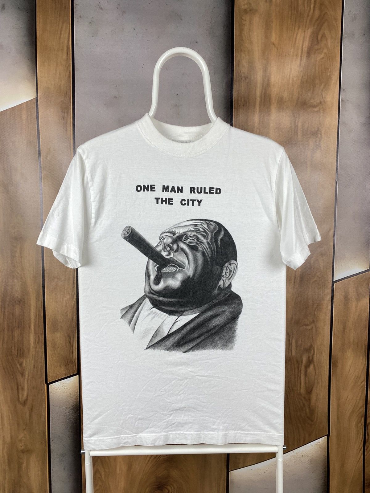 Rap Tees 🚬Vintage 90s T-Shirt Mafia Marcus One Man Ruled The City🚬 Size US S / EU 44-46 / 1 - 1 Thumbnail