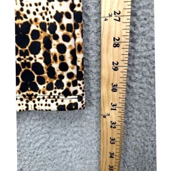 Torrid Torrid Pants Women 2 Tan Leopard Print Pull On Elastic Waist Hi Rise Casual NEW Size 26" / US 2 / IT 38 - 7 Thumbnail