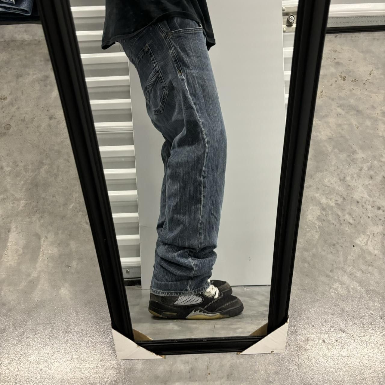 Japanese Brand × Vintage Crazy Vintage Y2K/2000s Grunge Dark Wash Denim Jeans! Size US 34 / EU 50 - 2 Thumbnail