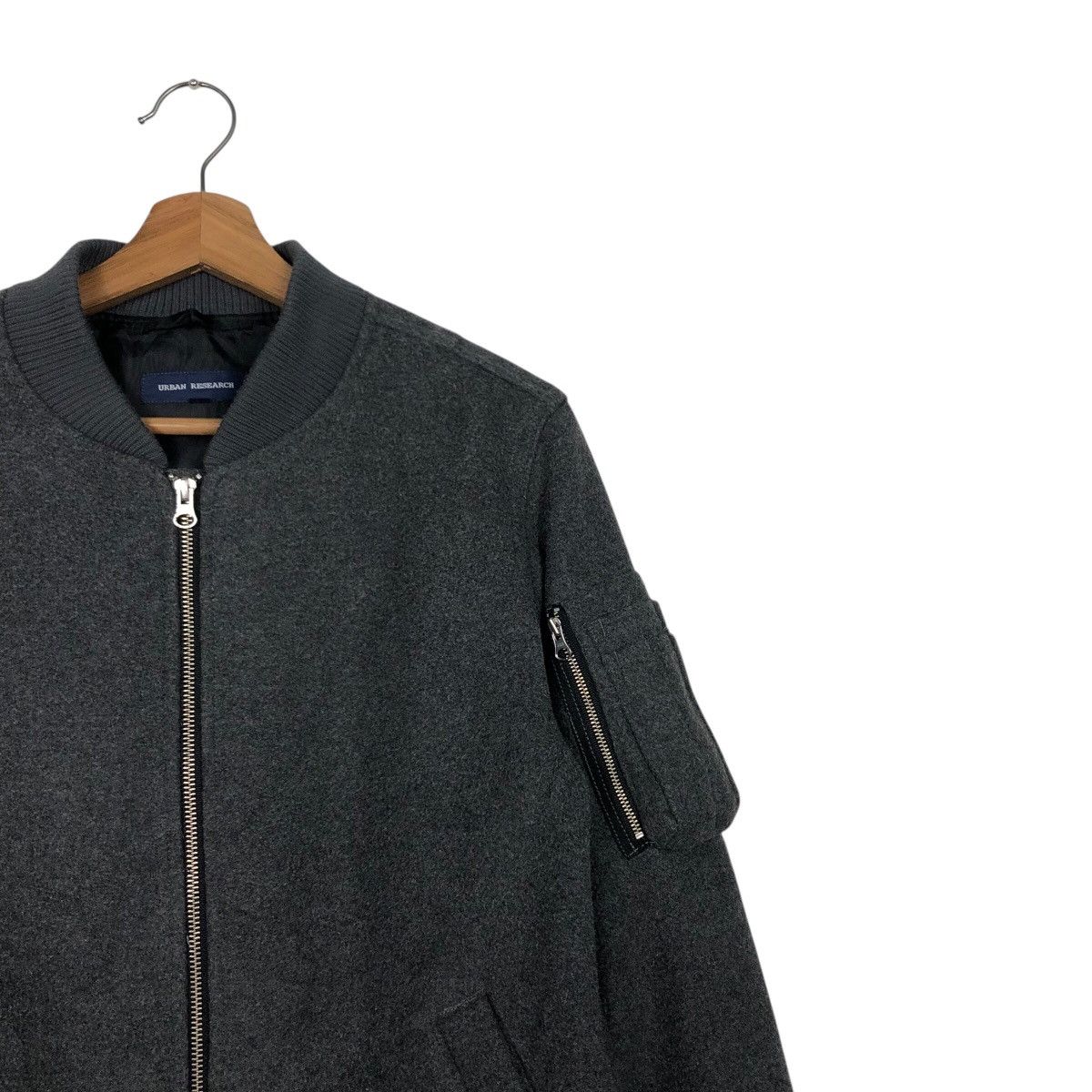 Japanese Brand 📌Vintage Wool Bomber Jacket Urban Research Issey Miyake Size US M / EU 48-50 / 2 - 7 Thumbnail