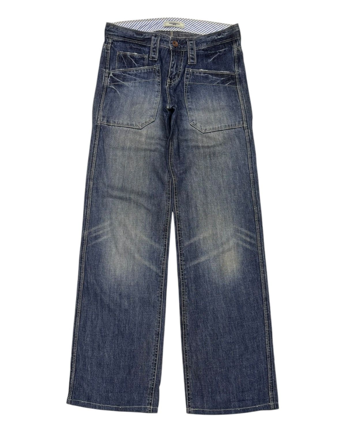 If Six Was Nine 💥90s Style💥Distressed Denim Japan Honeysuckle Jeans Size US 29 - 7 Thumbnail