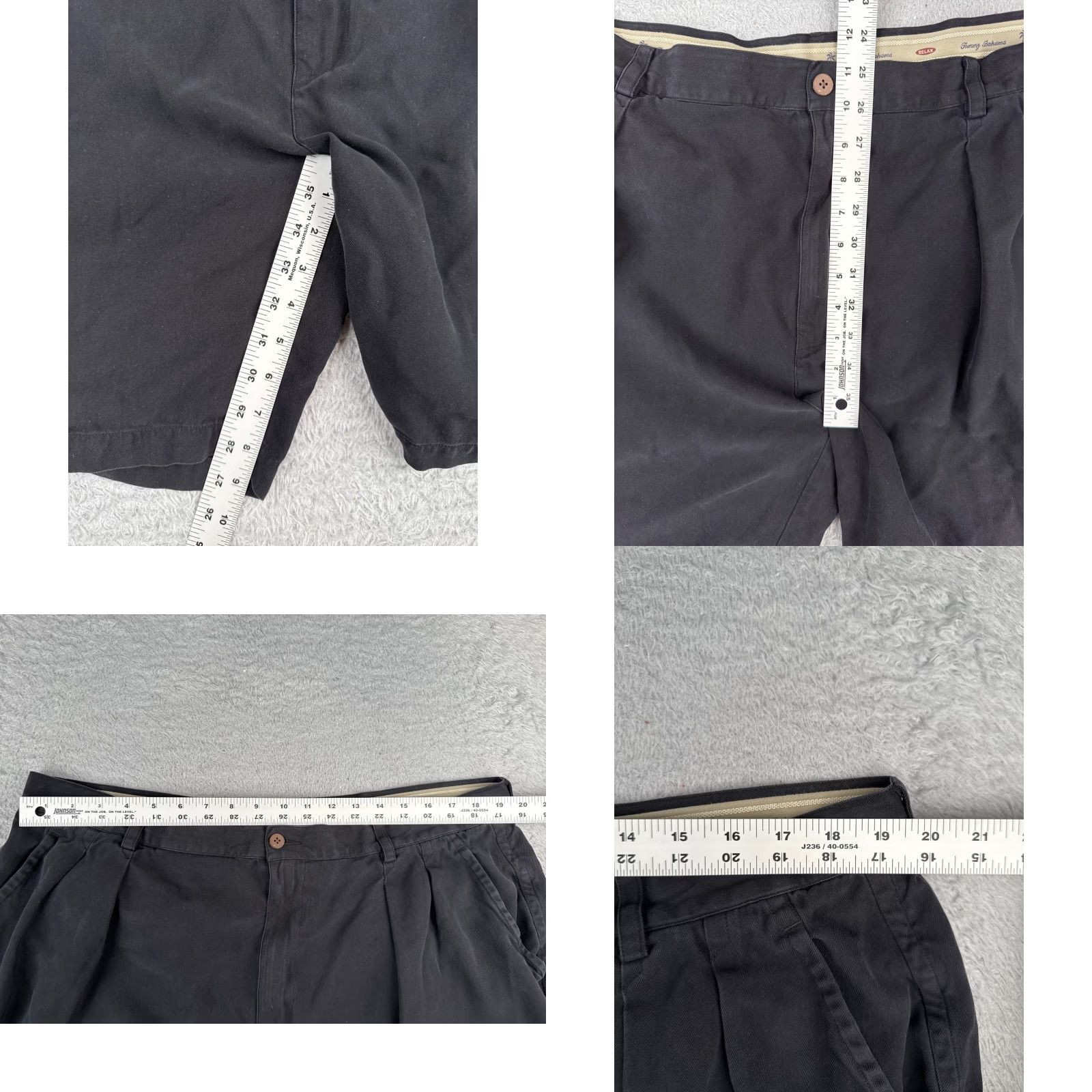 Tommy Bahama Tommy Bahama Shorts Mens Bermuda 42 Black Silk Pleated Beach Vacation 42x9 Size US 42 / EU 58 - 8 Thumbnail