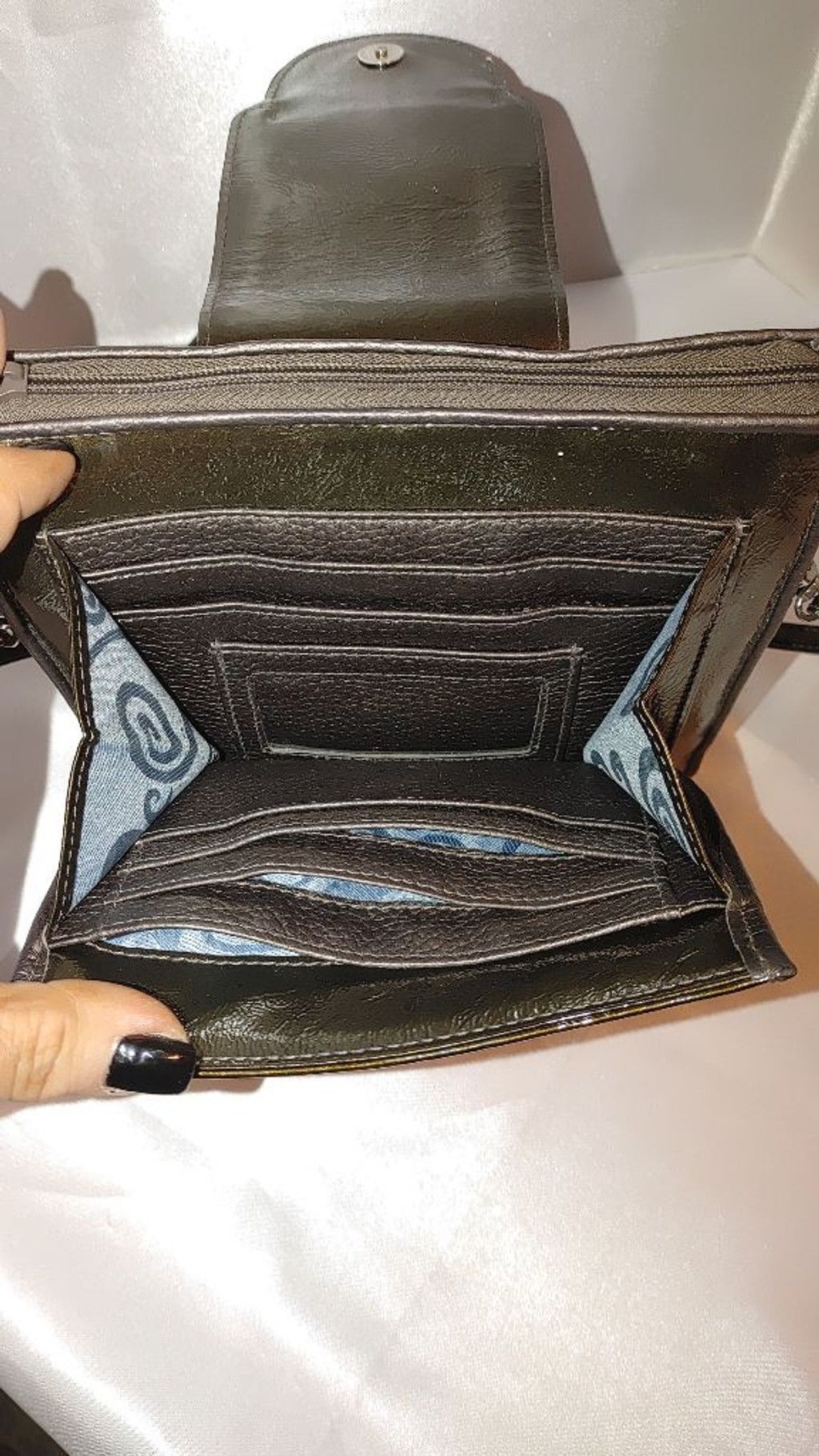Brighton Brighton Patent Leather Reptile Print Crossbody Size ONE SIZE - 8 Thumbnail
