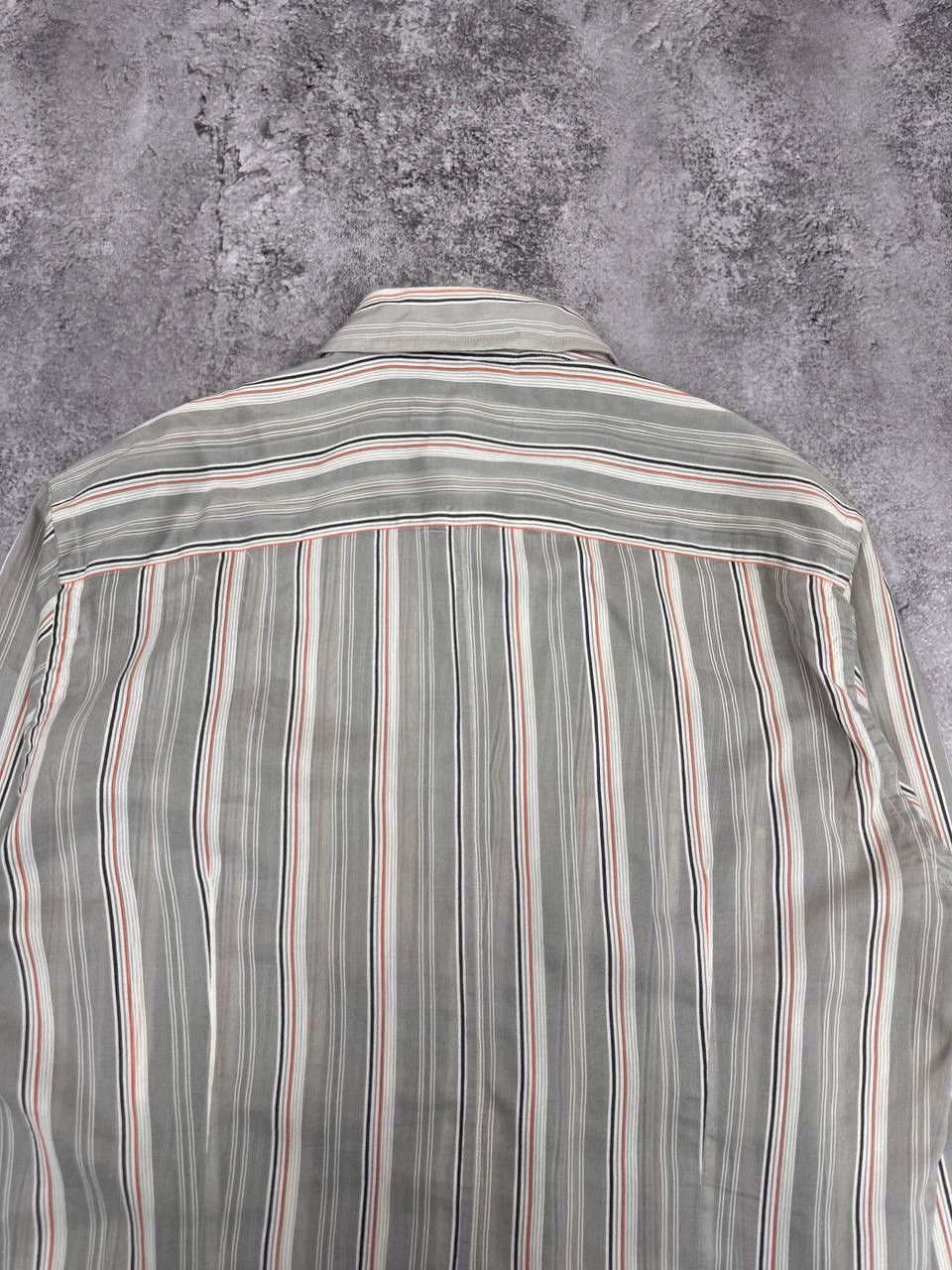 Dolce & Gabbana Dolce & Gabbana Tailored Fit Striped Shirt Beige Grey Size S Size US S / EU 44-46 / 1 - 8 Thumbnail
