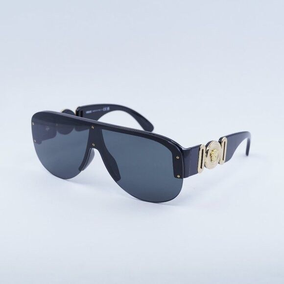 Versace Versace VE4391 GB1/87 Sunglasses Black Aviator Frame Size ONE SIZE - 1 Thumbnail