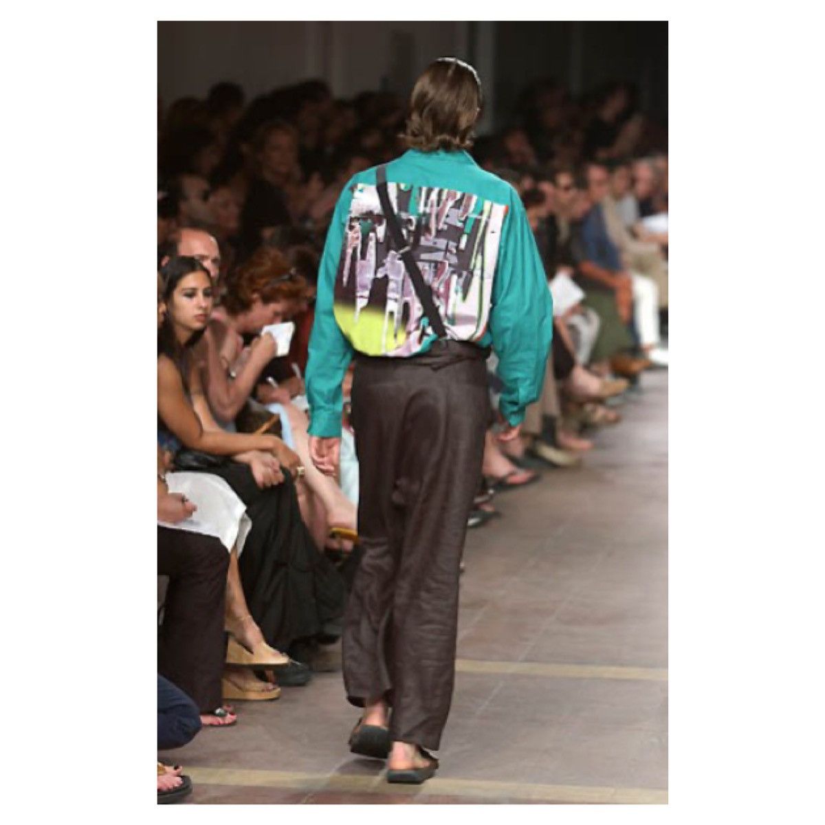 Issey Miyake SS02 Issey Miyake abstract print shirt Size US M / EU 48-50 / 2 - 2 Thumbnail