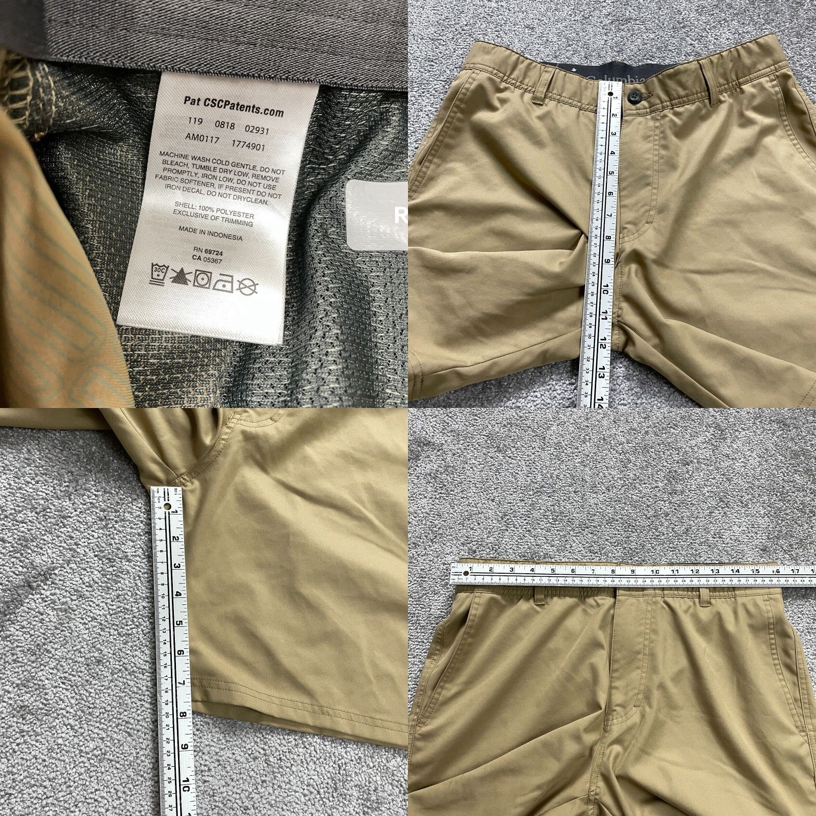 Vintage Columbia Freezer Coil Chino Shorts Mens 34/44 Brown Elastic Waist Active Outdoor Size US 34 / EU 50 - 8 Thumbnail