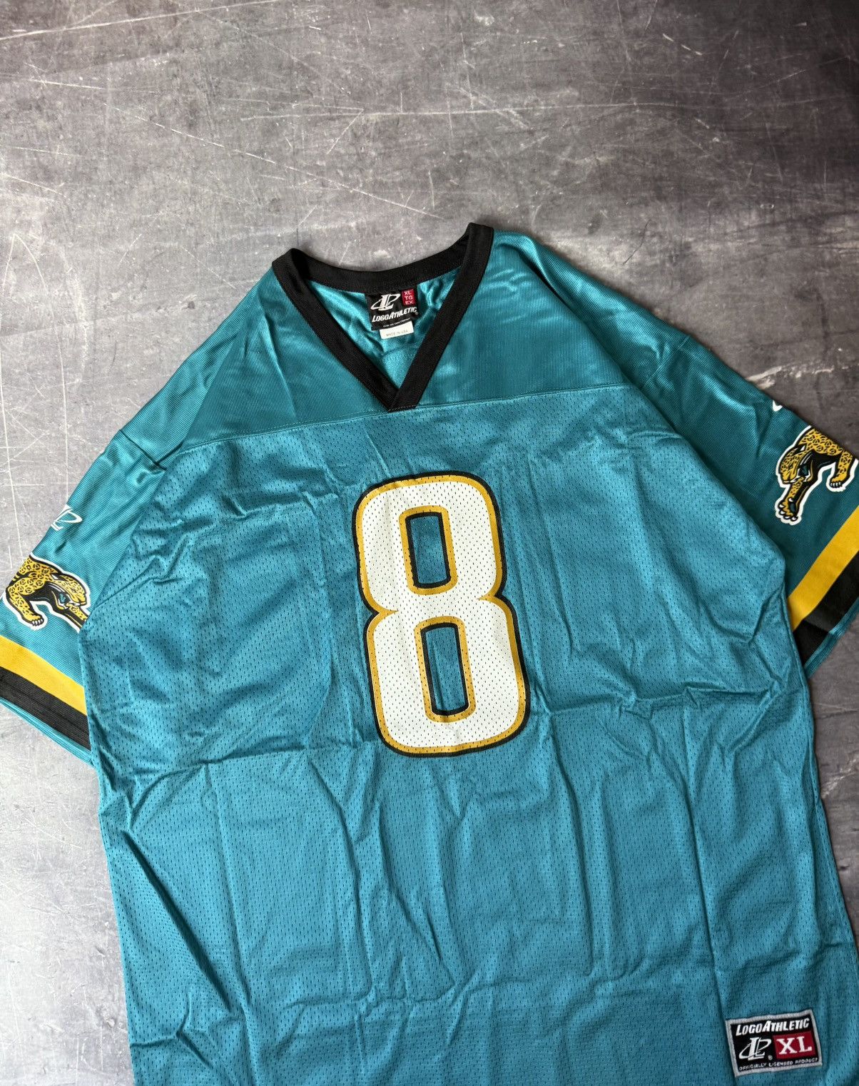 Logo Athletic Vintage 90s Jacksonville Jaguars Mark Brunell NFL Jersey Size US XL / EU 56 / 4 - 4 Thumbnail
