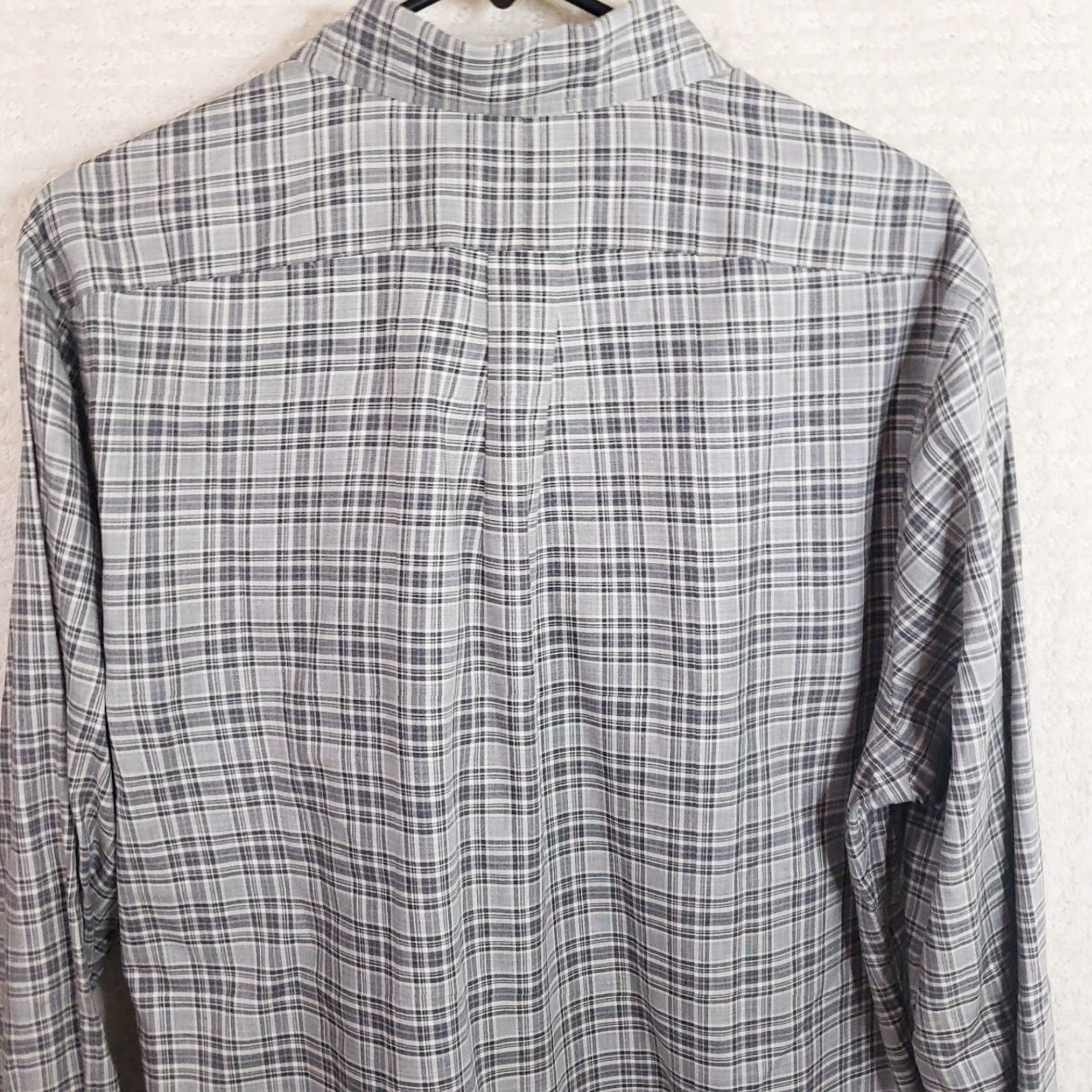 Ralph Lauren Ralph Lauren Shirt Mens Large Gray Plaid Button-Down Slim Fit Casual Pony Logo Size US L / EU 52-54 / 3 - 7 Thumbnail
