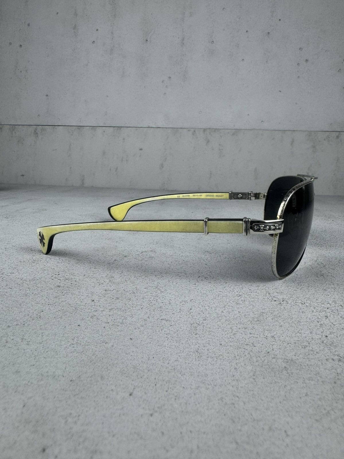 Chrome Hearts Rare Chrome Wood “Geand Beast” Aviator Sunglasses Size ONE SIZE - 2 Thumbnail