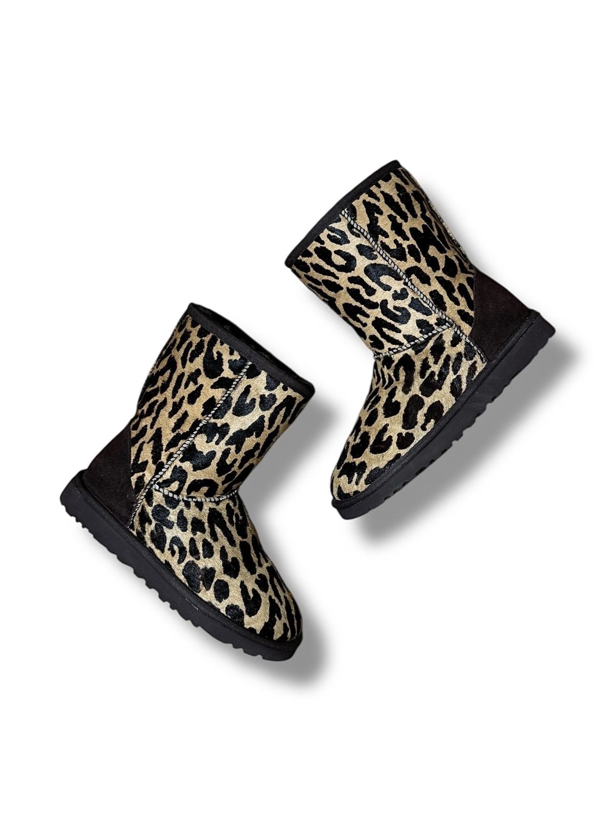 Ugg UGG Leopard High Boots Y2K Avantgarde Glamour Size US 5 / IT 35 - 1 Thumbnail