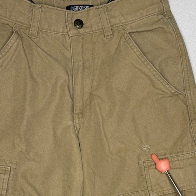 Oshkosh OSHKOSH Boy's Adjustable Waist Cargo Pants | Boy's Size 8 Size US 26 / EU 42 - 10 Thumbnail