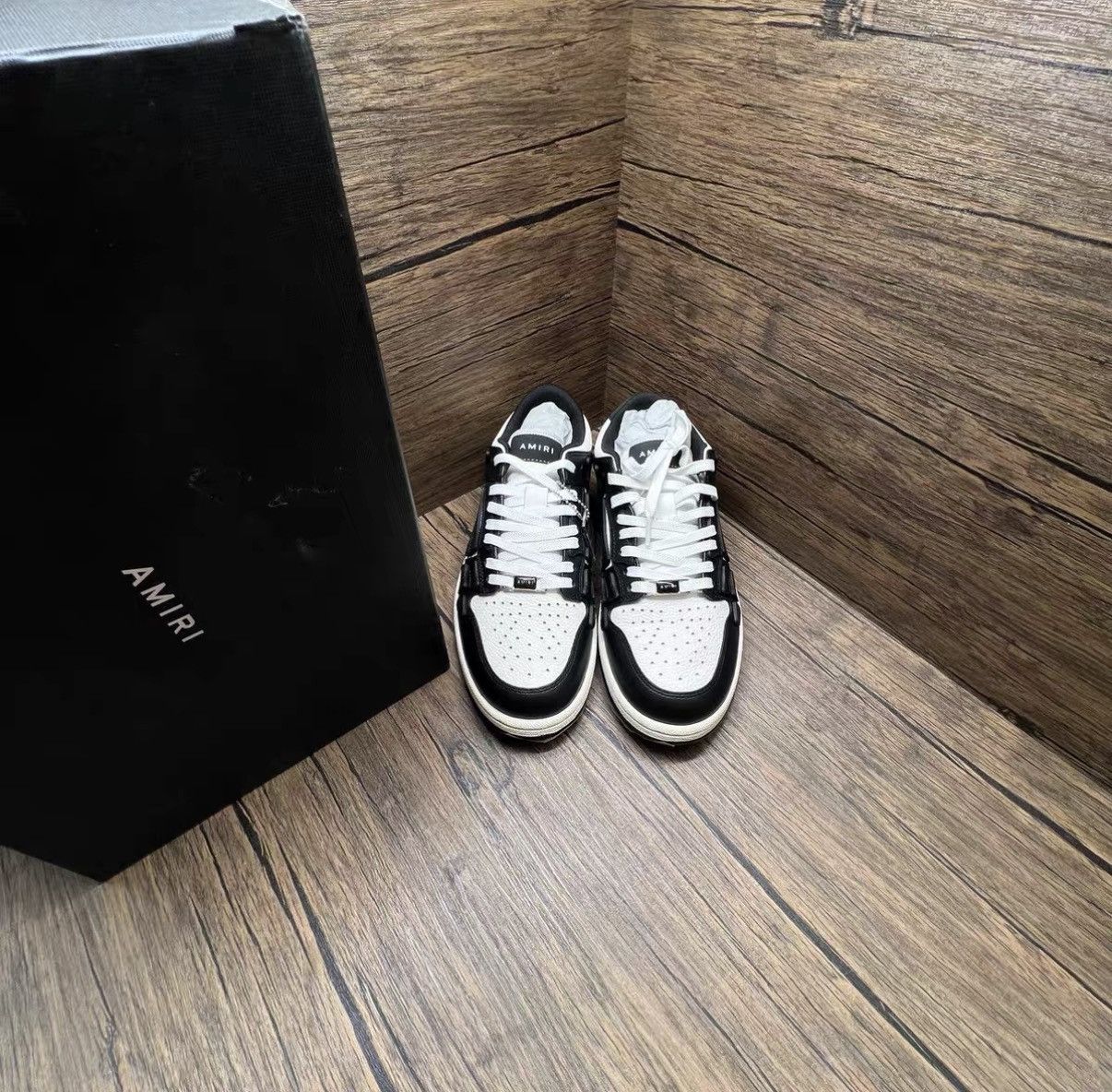 Amiri Amiri Black & White Sneakers J41 Size US 7 / EU 40 - 1 Thumbnail