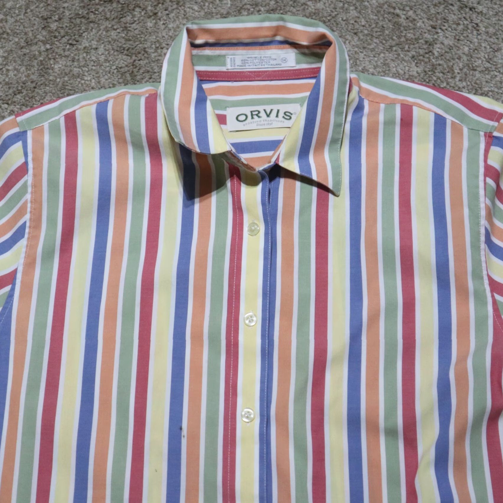 Orvis Orvis Shirt Button-Up Multicolor Striped Long Sleeve Women Ladies Size 6 Size M / US 6-8 / IT 42-44 - 2 Thumbnail