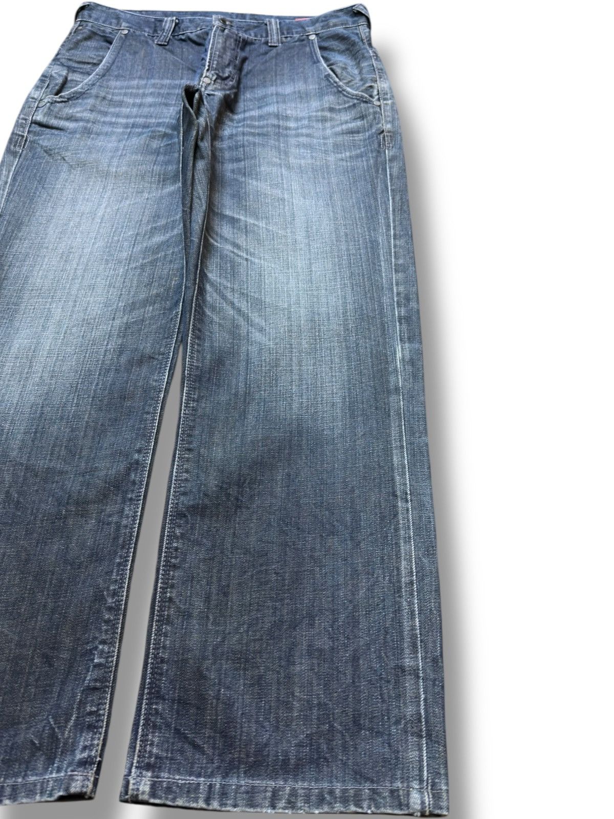 Purple Brand Vintage UJ Jeans Faded Whiskers Honeycomb Grunge Denim Size US 33 - 4 Thumbnail