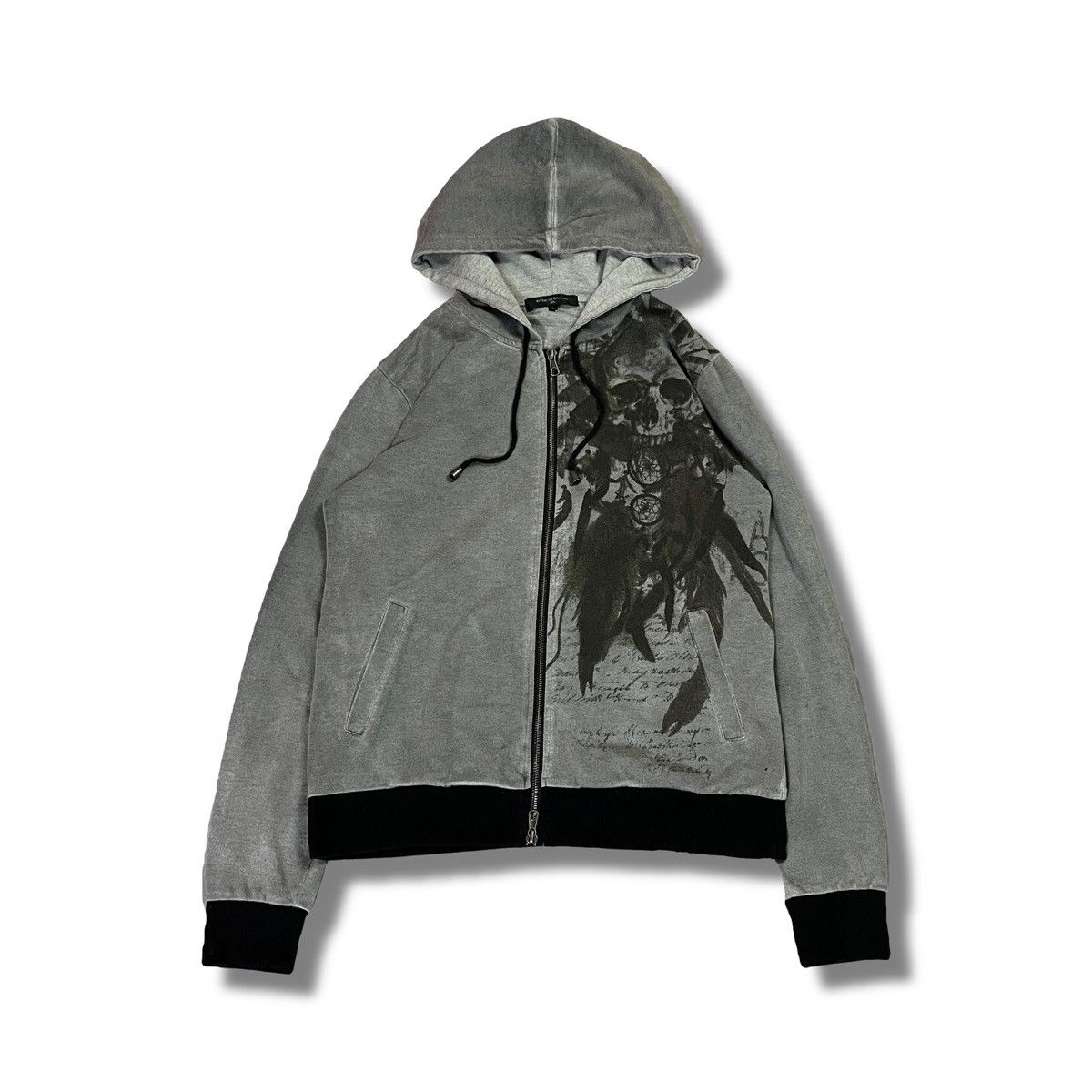 In The Attic 2000s In The Attic Japanese Skull Punk Graphic Zip Up Ifsix Size US L / EU 52-54 / 3 - 1 Thumbnail