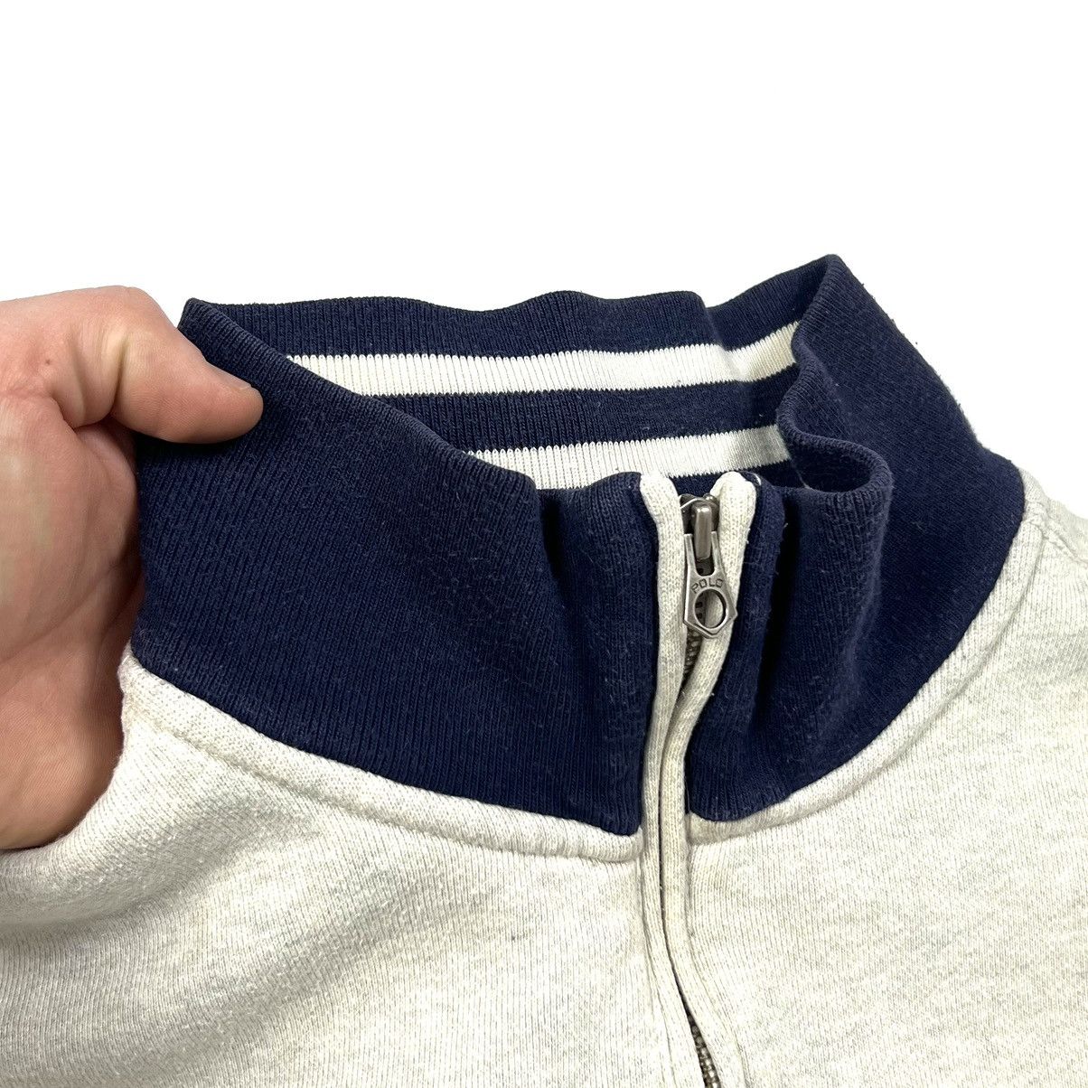 Polo Ralph Lauren × Rugby Ralph Lauren × Vintage Vintage Polo Ralph Lauren P Wing Logo Cotton 1/4 Zip Size XL Size US XL / EU 56 / 4 - 23 Thumbnail