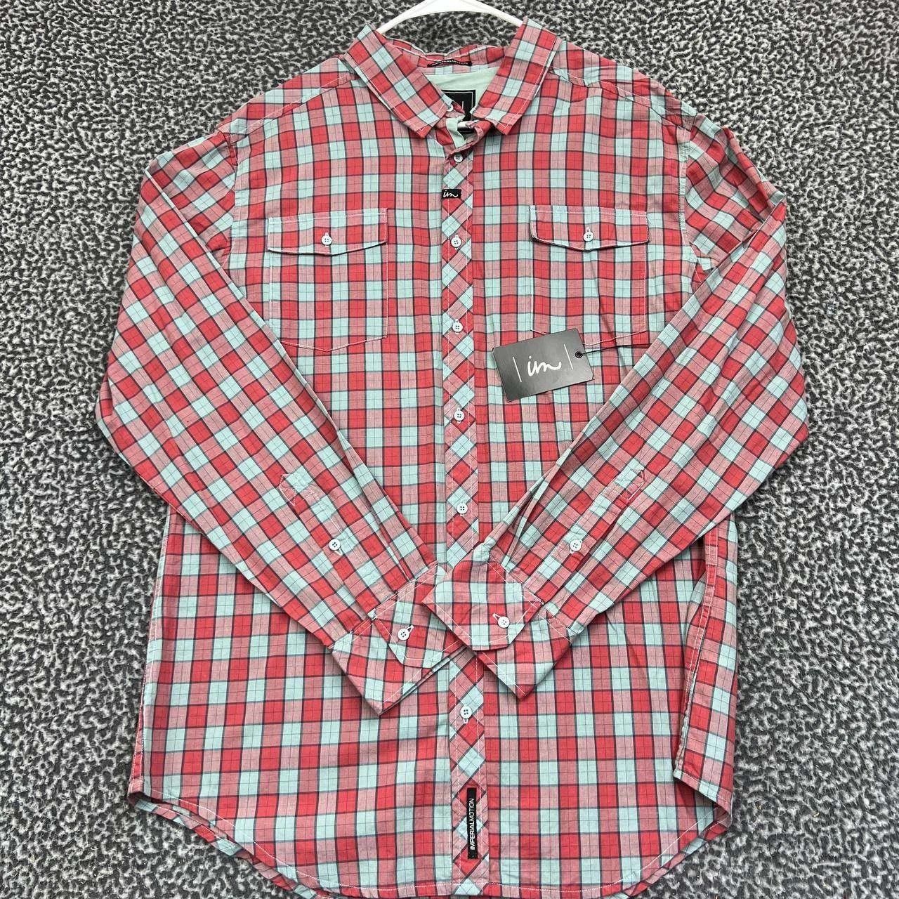 Imperial Imperial Motion Shirt Men Plaid Flannel Button Up XL Size US XL / EU 56 / 4 - 1 Thumbnail