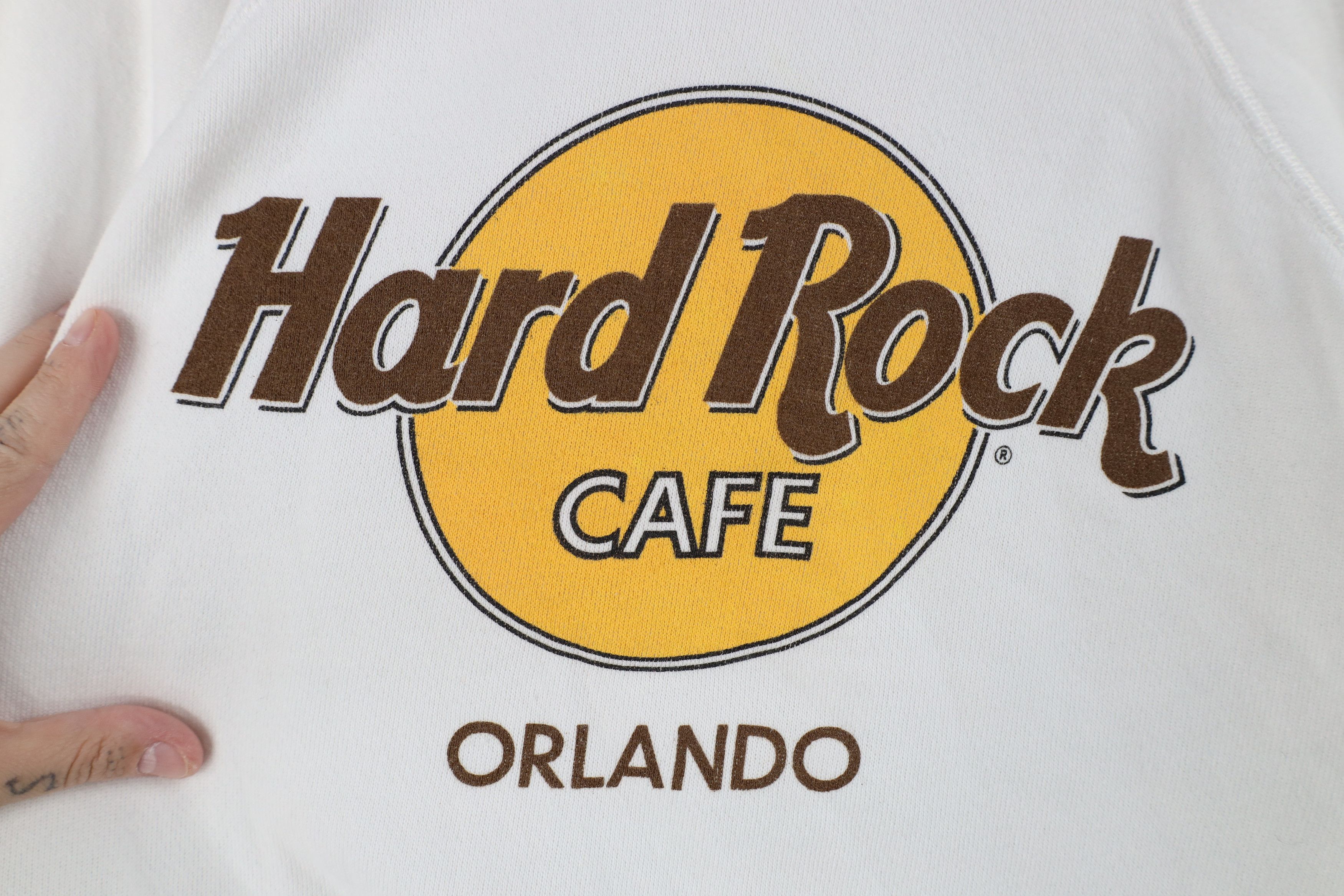 Vintage Vintage 90s Hard Rock Cafe Orlando Crewneck Sweatshirt USA Size US XL / EU 56 / 4 - 4 Thumbnail
