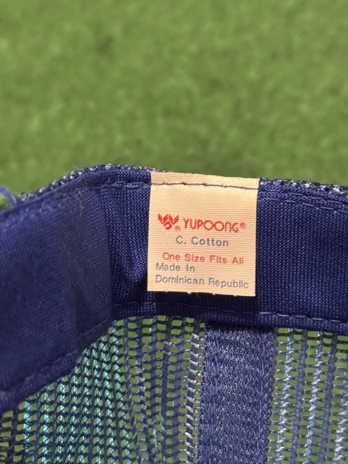 Yupong Blue Coral Mesh Trucker Hat Snapback 80s 90s Yupoong Retro Size ONE SIZE - 7 Thumbnail
