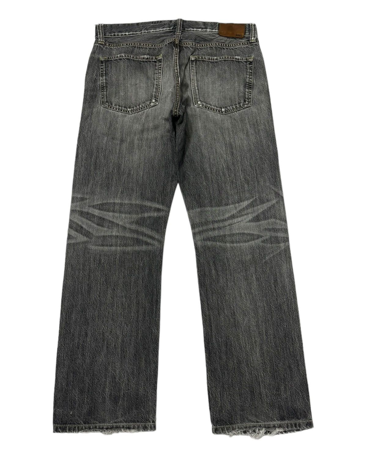 Undercover × Uniqlo VINTAGE S002 BLACK FADED DISTRESS BAGGY JEANS Size US 34 / EU 50 - 9 Thumbnail