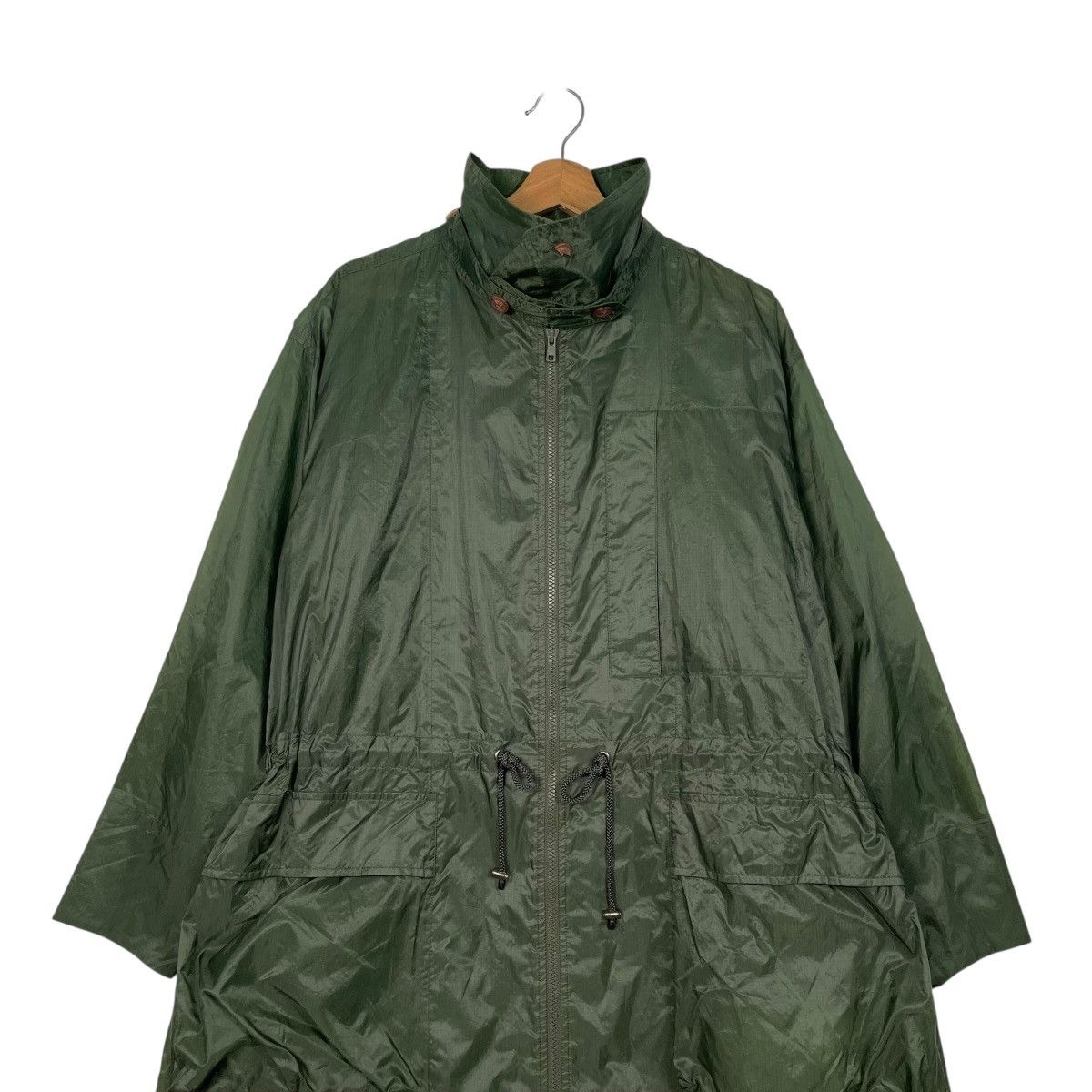 Issey Miyake Issey Miyake Windcoat Green Nylon Long Jacket Size US L / EU 52-54 / 3 - 3 Thumbnail