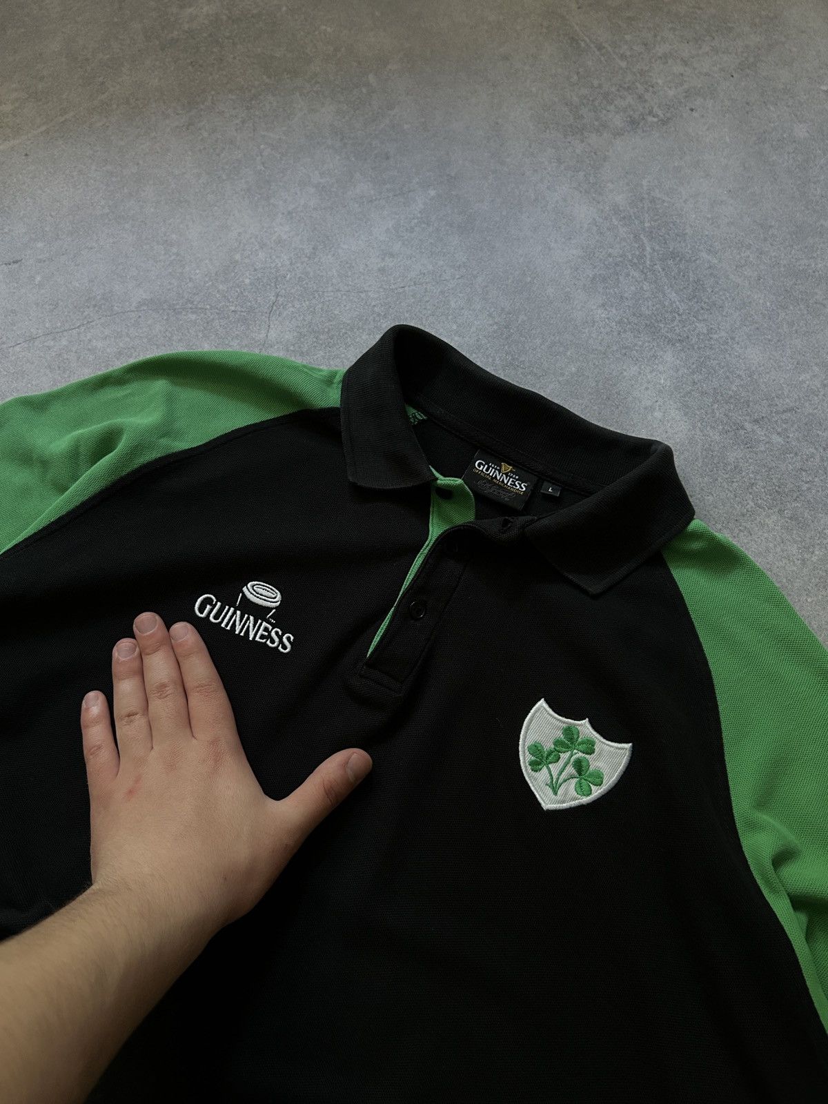 Rugby Ralph Lauren Vintage Guinness x Ireland 🇮🇪 rugby 🏉 polos jersey Size US L / EU 52-54 / 3 - 2 Thumbnail