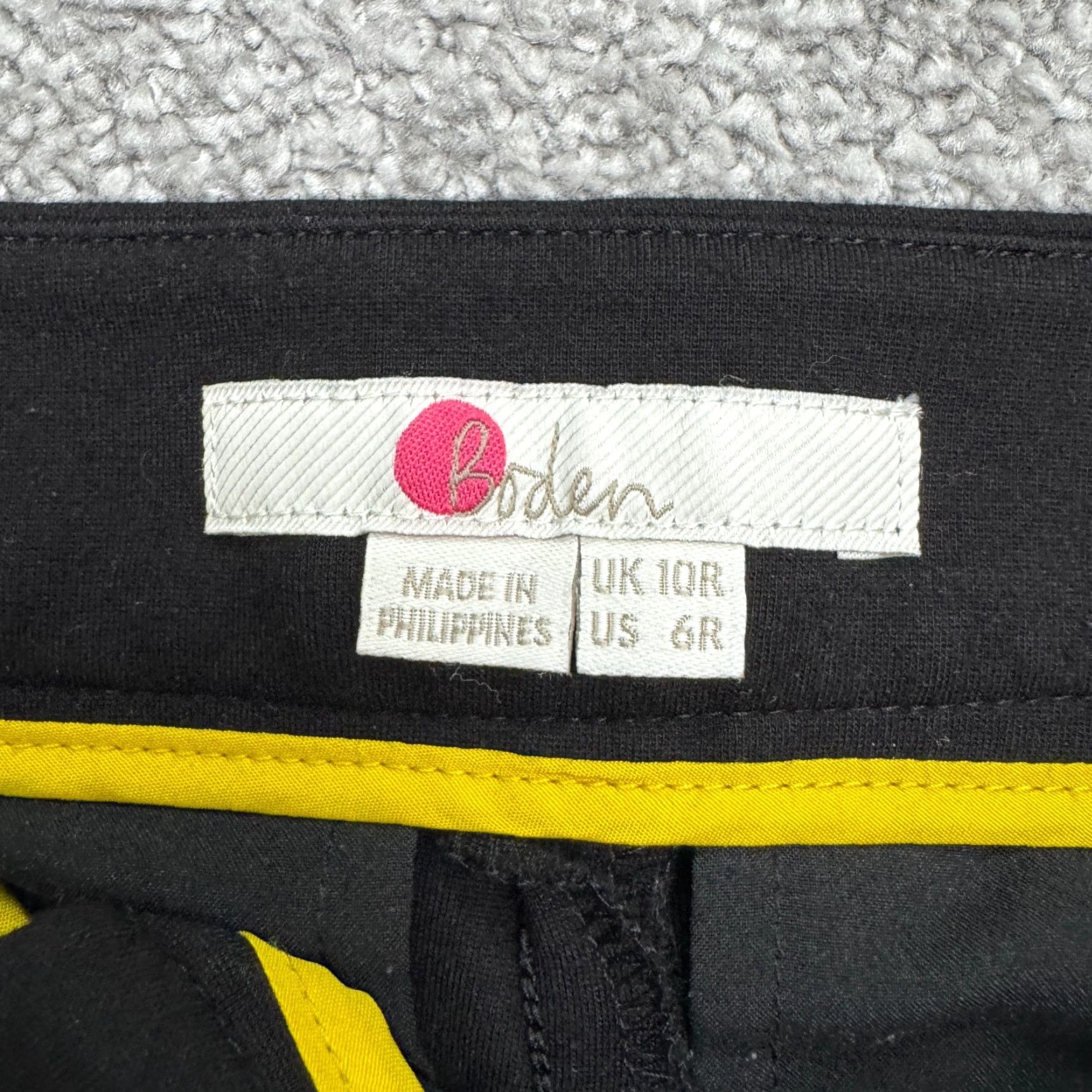 Boden Boden Slim Fit Ankle Pants Womens 6R Black High Rise Stretch Knit Dress Pants Casual Workwear Classic Size 28" / US 6 / IT 42 - 7 Thumbnail