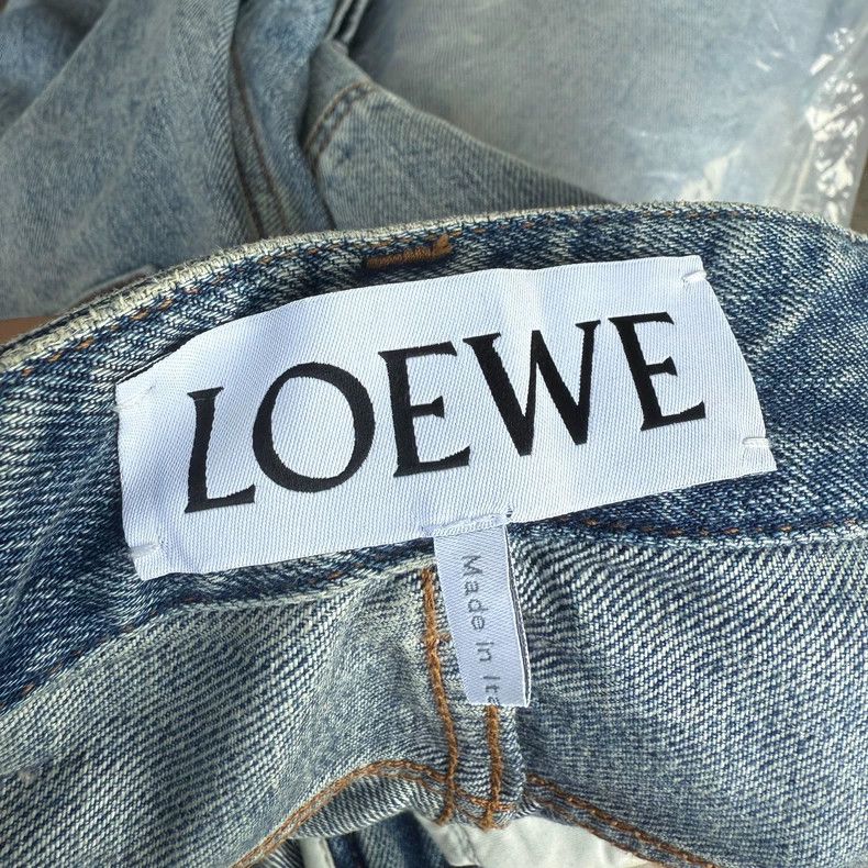 Loewe LOEWE SS25 Anagram Logo pocket zipper loose cut jeans Size 24" / US 00 / IT 34 - 4 Thumbnail