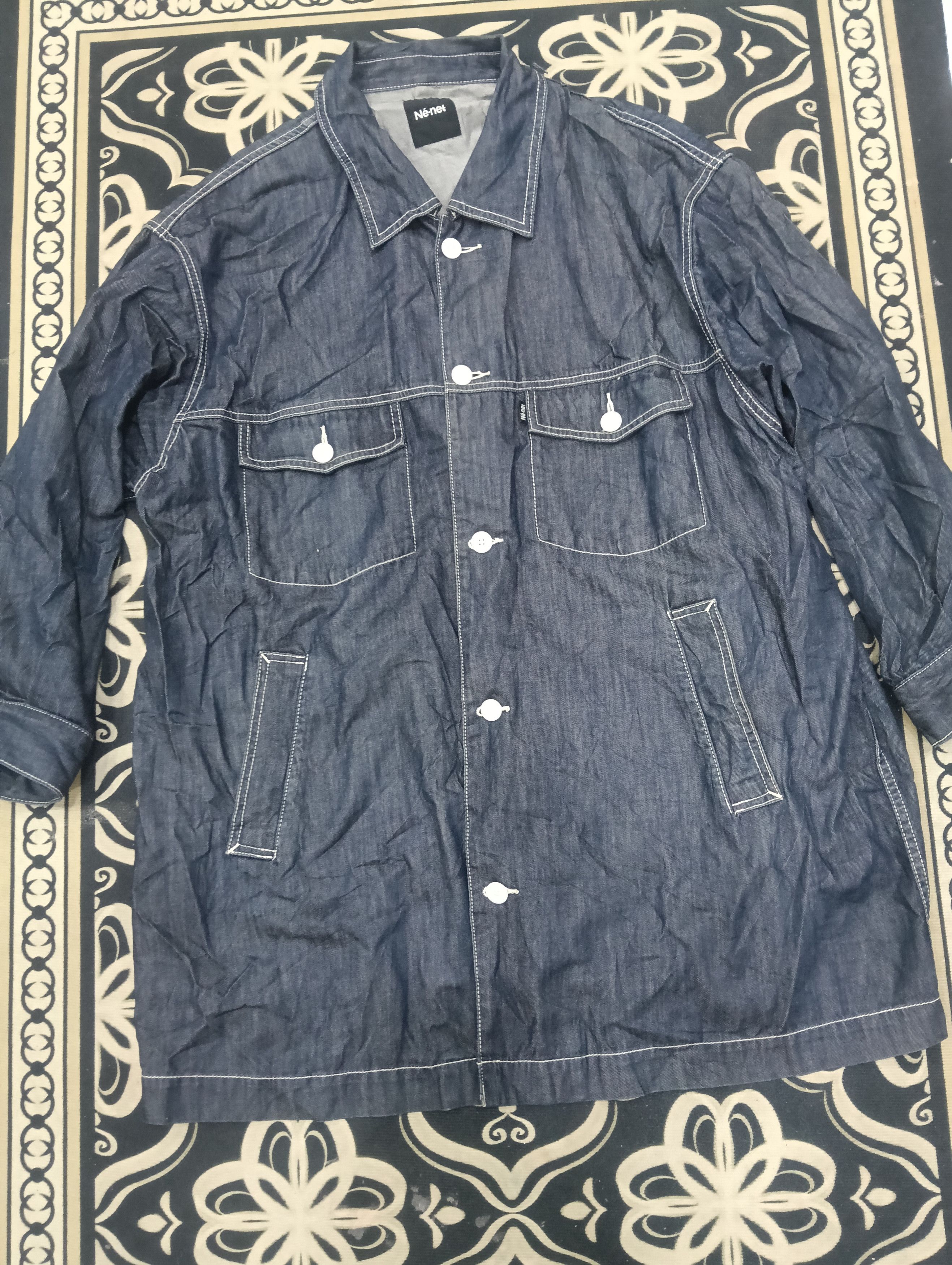Ne-Net Ne Net Issey Miyake Denim Chore Jacket Size US XXL / EU 58 / 5 - 2 Thumbnail
