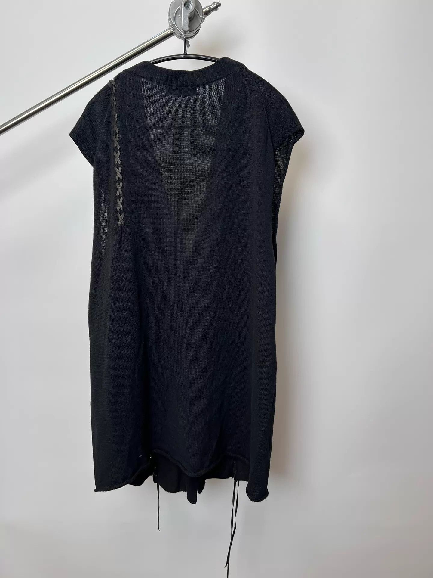 Yohji Yamamoto Yohji Yamamoto Cowhide Knot Drape Main Line Vest Size US L / EU 52-54 / 3 - 6 Thumbnail