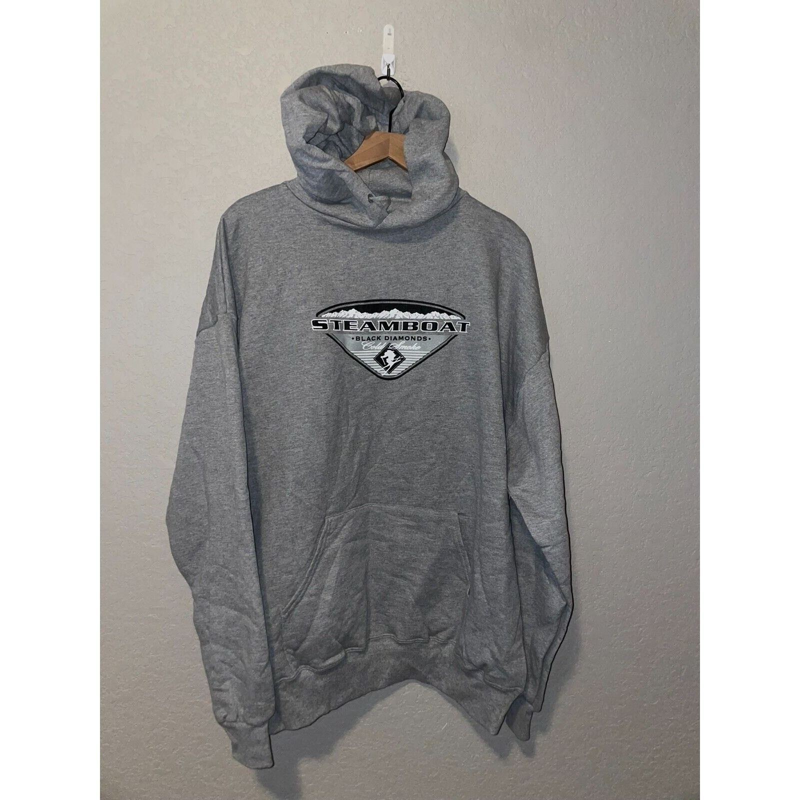 Jerzees Vintage Ski Hoodie Jerzees Steamboat Black Diamonds 90s VTG Size US XXL / EU 58 / 5 - 1 Thumbnail