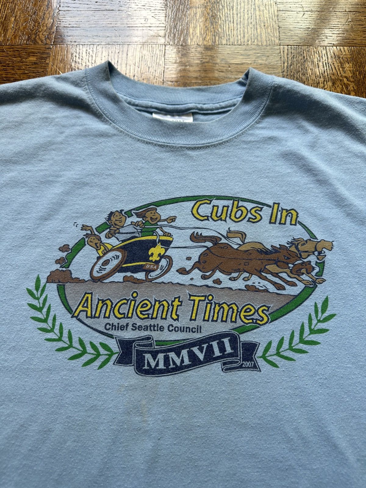 Vintage Vintage Y2K Cub Scouts Ancient Times Graphic Tee Size US M / EU 48-50 / 2 - 3 Thumbnail
