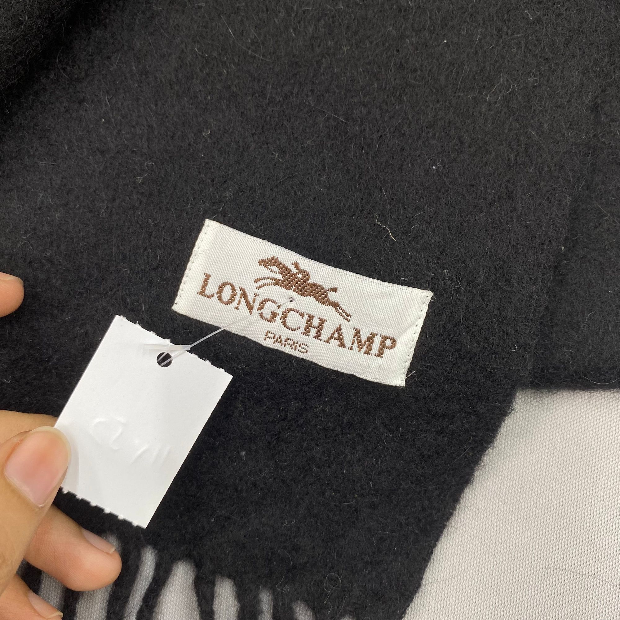 Longchamp Vintage Longchamp Scarf Muffler Wool Fringe Winter Scarves Size ONE SIZE - 5 Thumbnail