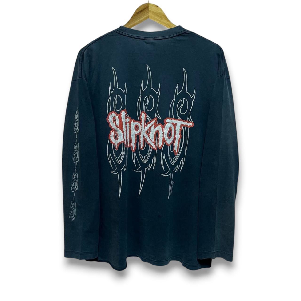 Band Tees × Slipknot × Vintage Vintage 1999 OG Slipknot Debut Long Sleeve Size US XL / EU 56 / 4 - 2 Thumbnail