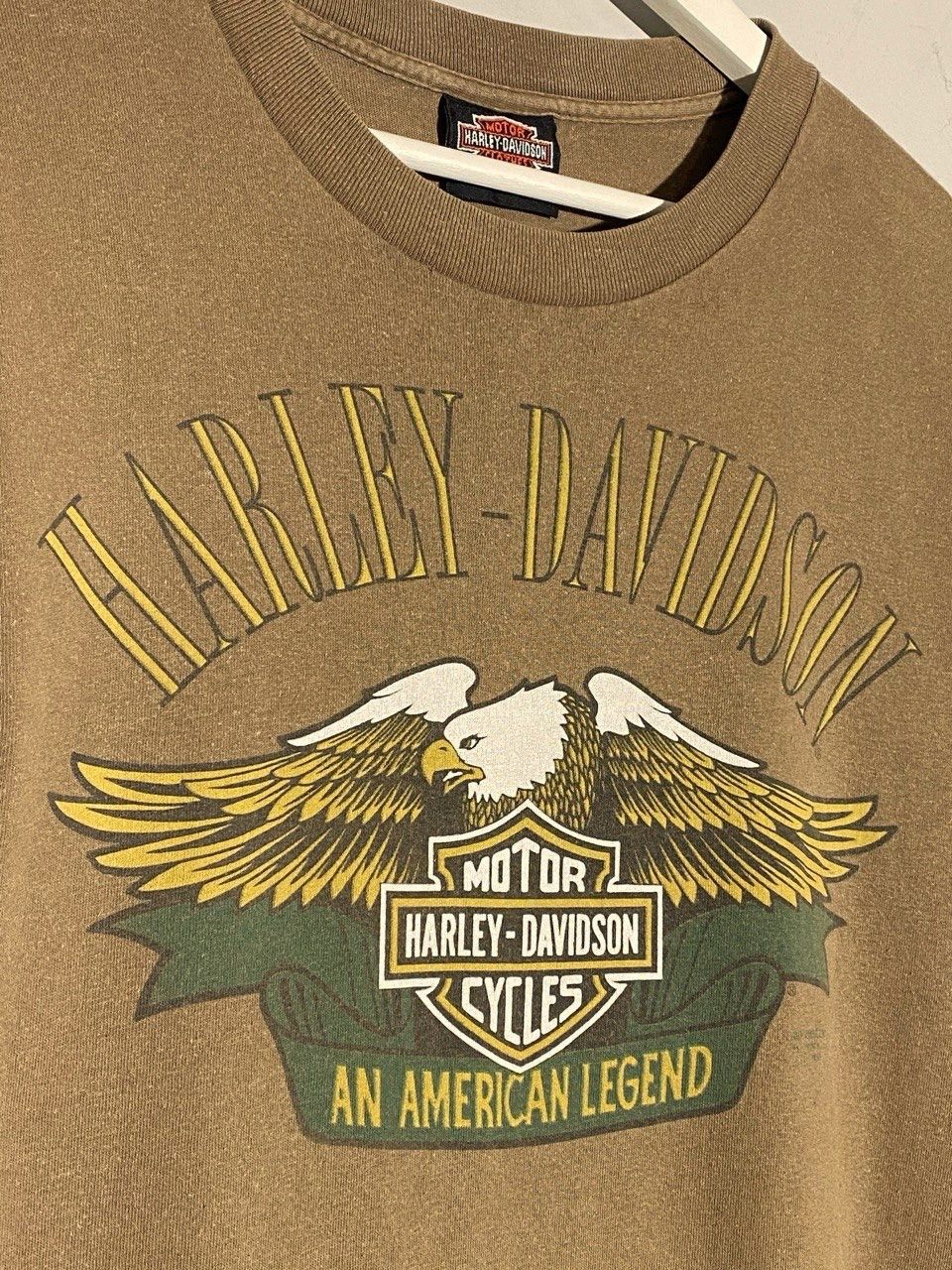 Harley Davidson Vintage 1990 Harley Davidson 3D Emblem Logo American Legend Size US XL / EU 56 / 4 - 4 Thumbnail