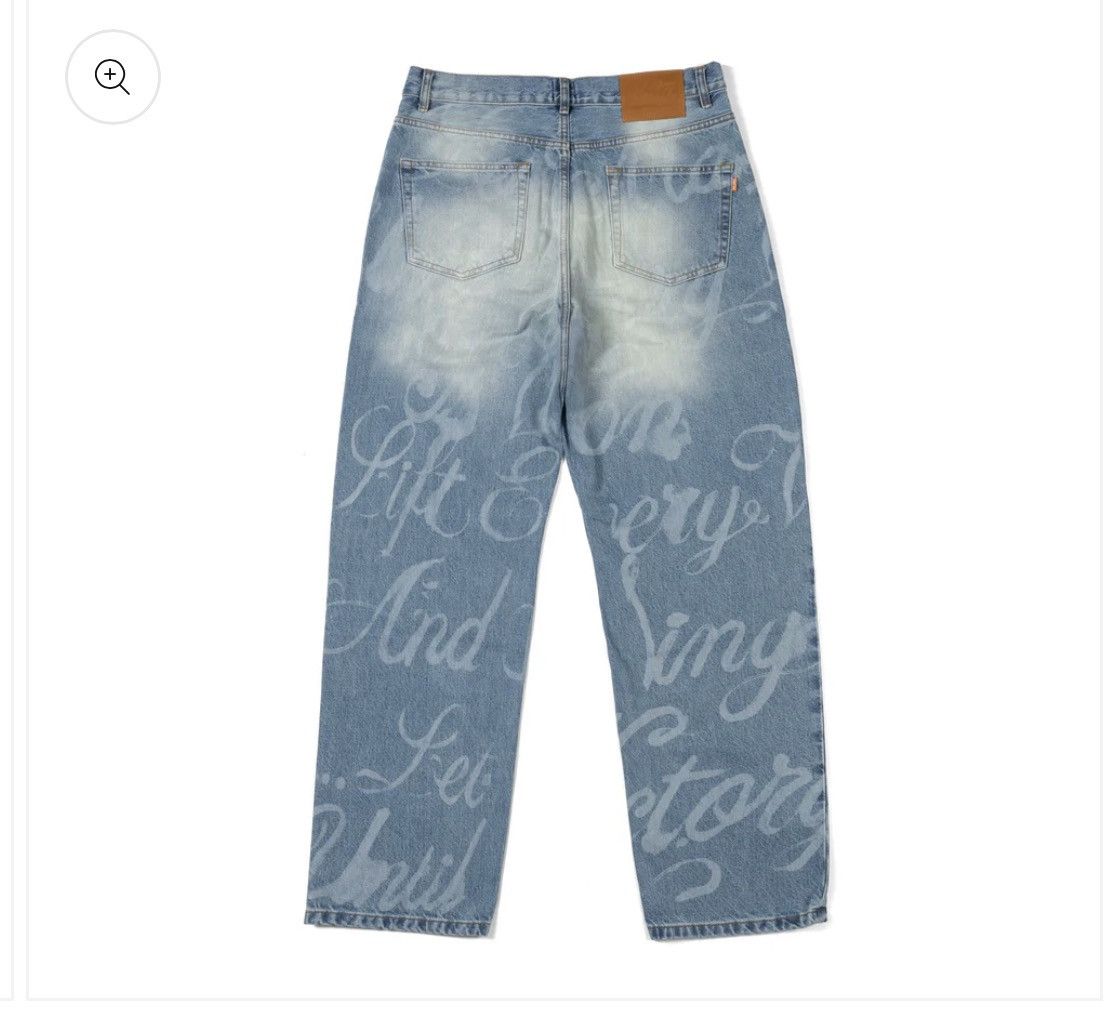 Patta Pattagoods “Til Victory Is Won” Washed Denim Jeans Size US 30 / EU 46 - 6 Thumbnail