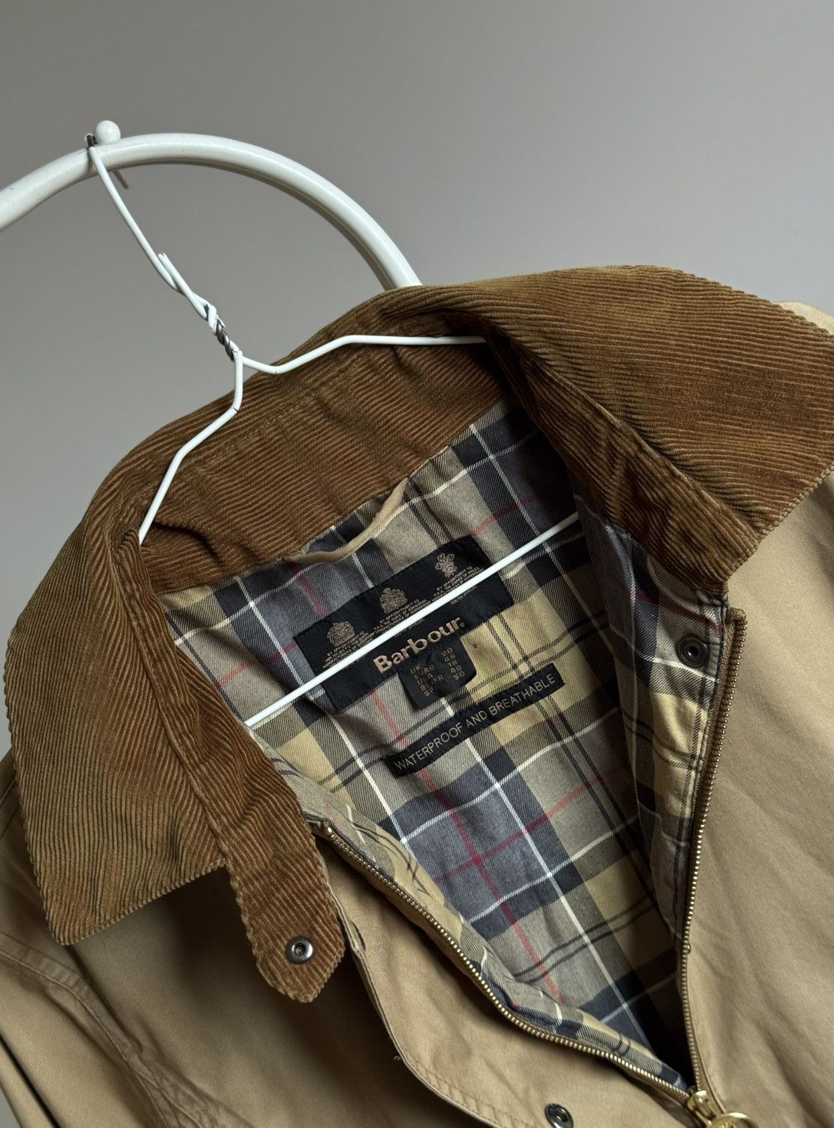 Barbour Barbour Waterproof Breathable Long Beige Jacket Coat Womens Size XXL / US 16-18 / IT 52-54 - 10 Thumbnail